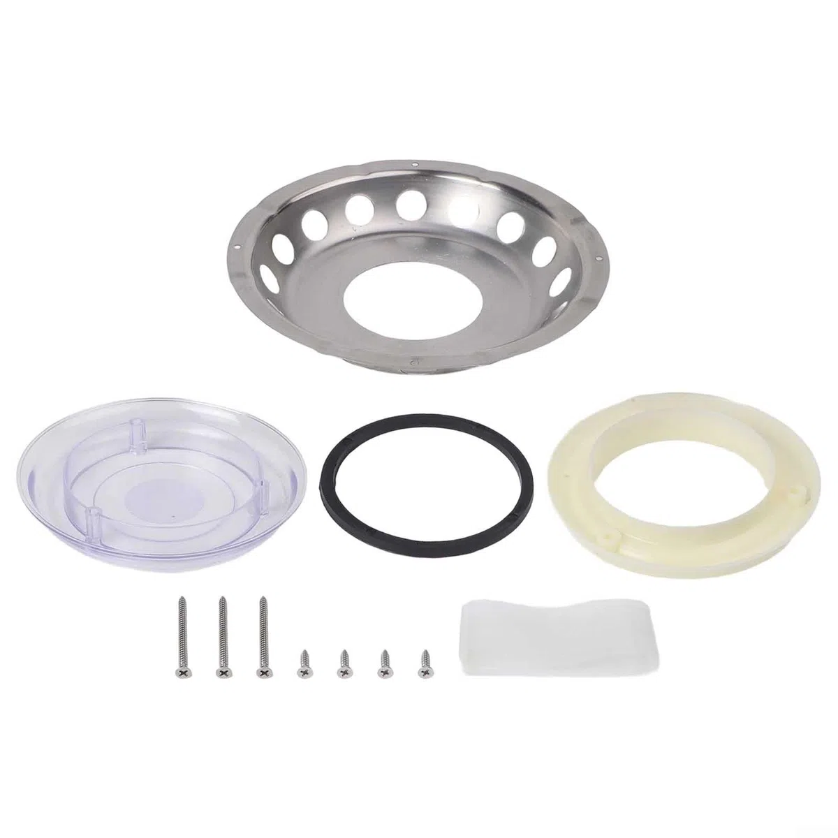 Grille d'aération ronde en acier inoxydable pour bateau (23 cm) avec fixation à vis - Matériel résistant pour yachts et caravanes - 9 en 1