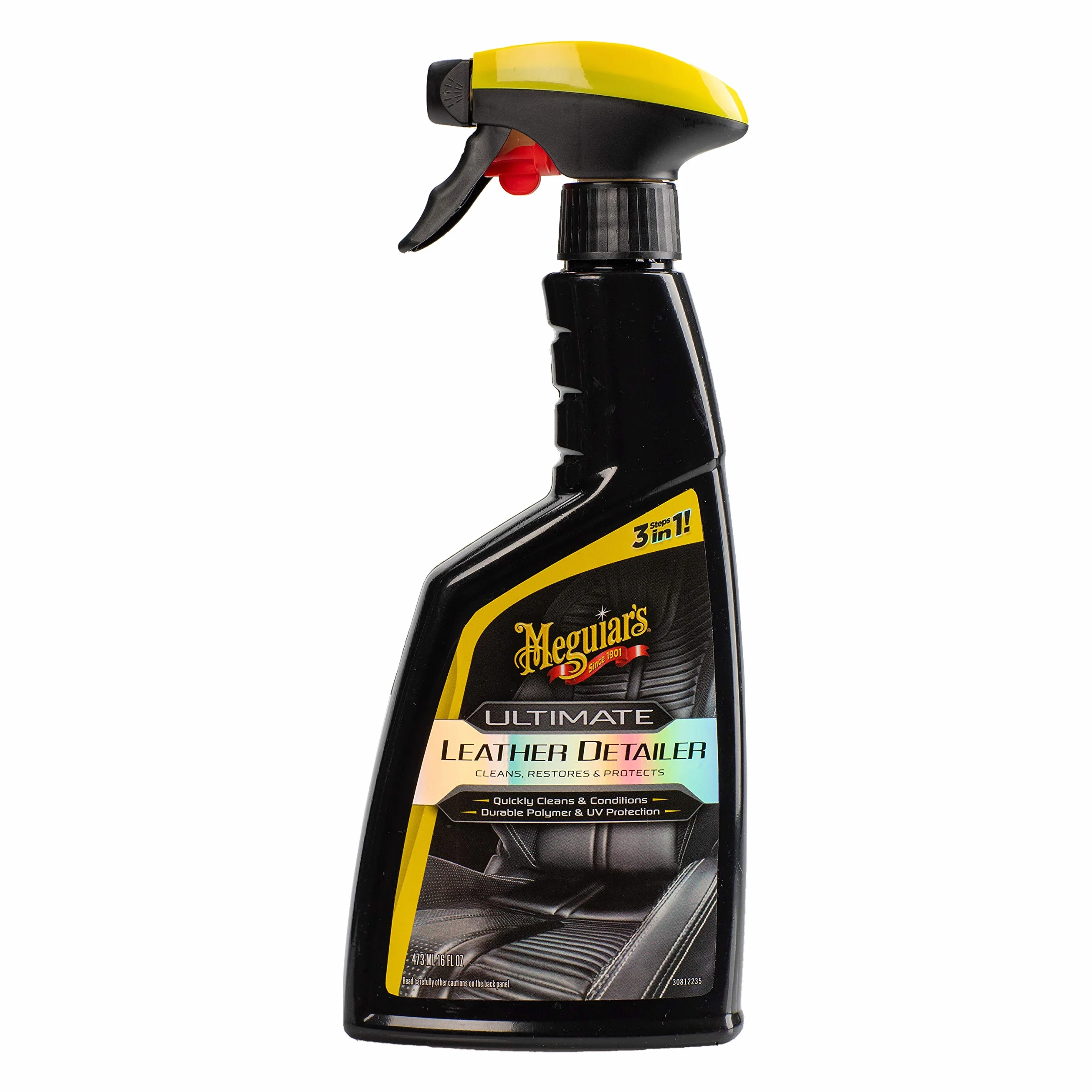 Meguiar's Entretien Cuir Ultime 473ml Nettoie, nourrit et protège le cuir G201316EU, Noir