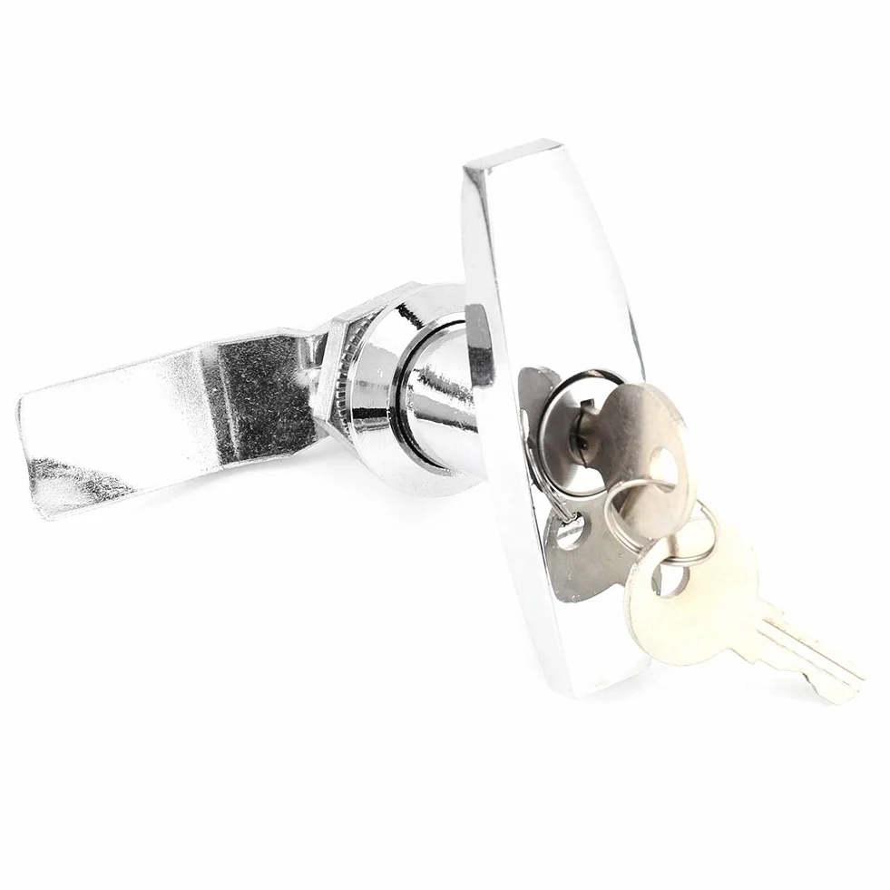 Serrure Porte De Garage Basculante,Serrure En T,Fixation Arriere Poignee,Serrure De Poignée En T Fixation Arrière Serrure En Forme De T Camion Boîte À Outils T Lock