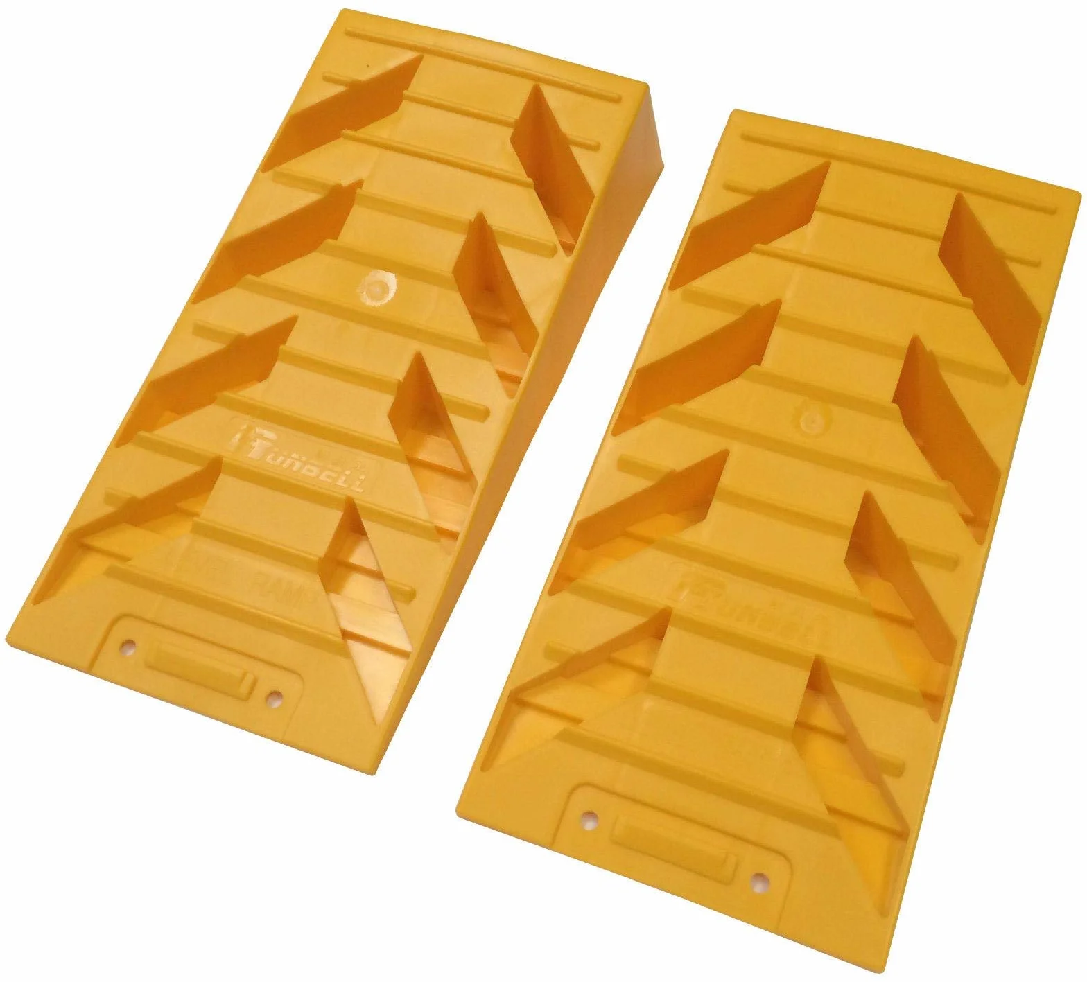 KATSU Rampes de Nivellement pour Caravane 2 Pièces Capacité de 4 Tonnes Robuste pour Camping-car, Véhicules, Garage, Atelier, Service de Voiture 161915