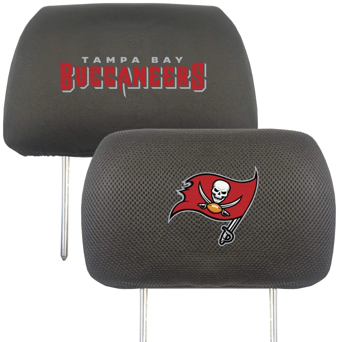 FANMATS 12517 Housse pour Appui-tête NFL (Tampa Bay Buccaneers), 1 pièce, Noir