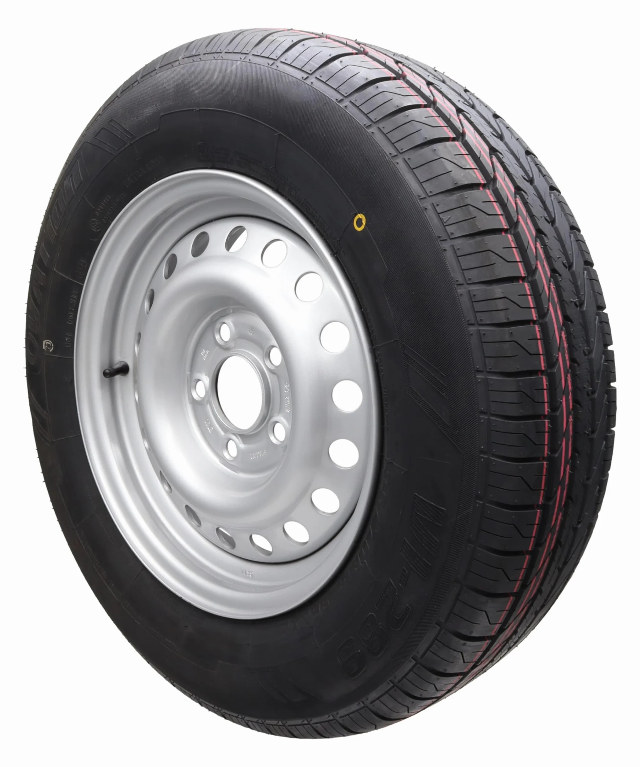 p4U Roue complète pour remorque 195/70R14 112 x 5 710 kg Roue 14" 96N caravane remorque