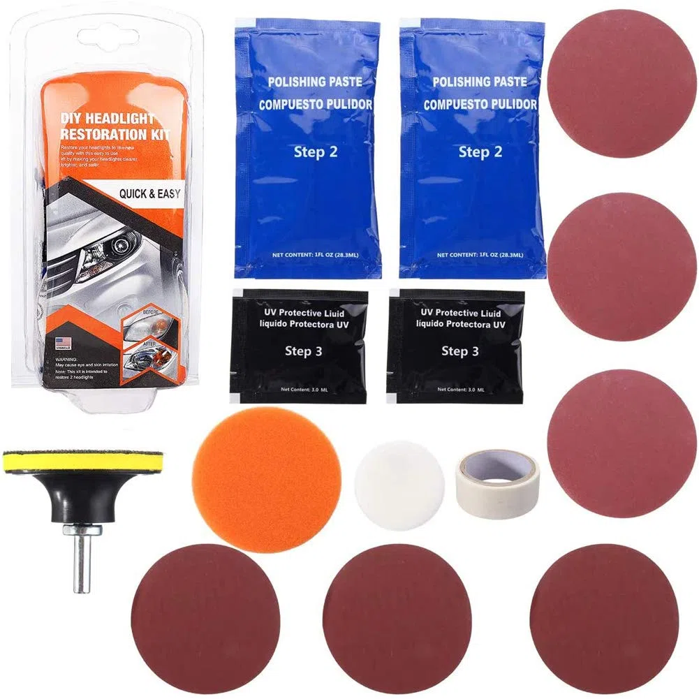 belupai Kit de Restauration de Phare de réparations terne Restaurateur de lentilles de Phare pour Voitures vélos Motos