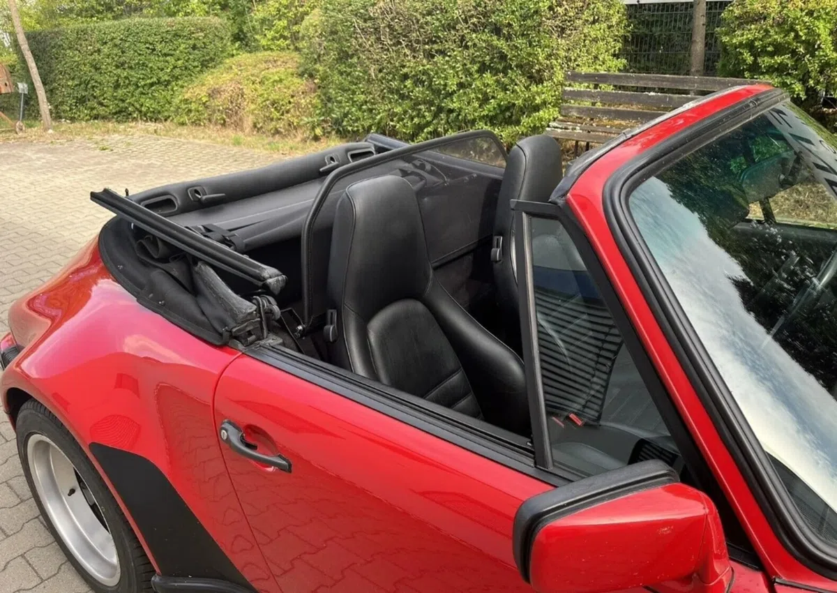 GermanTuningParts Déflecteur de vent pour Porsche 911 964 Cabriolet avec capote électrique 1988-1994 – Noir – Déflecteurs d'air – Coupe-vent