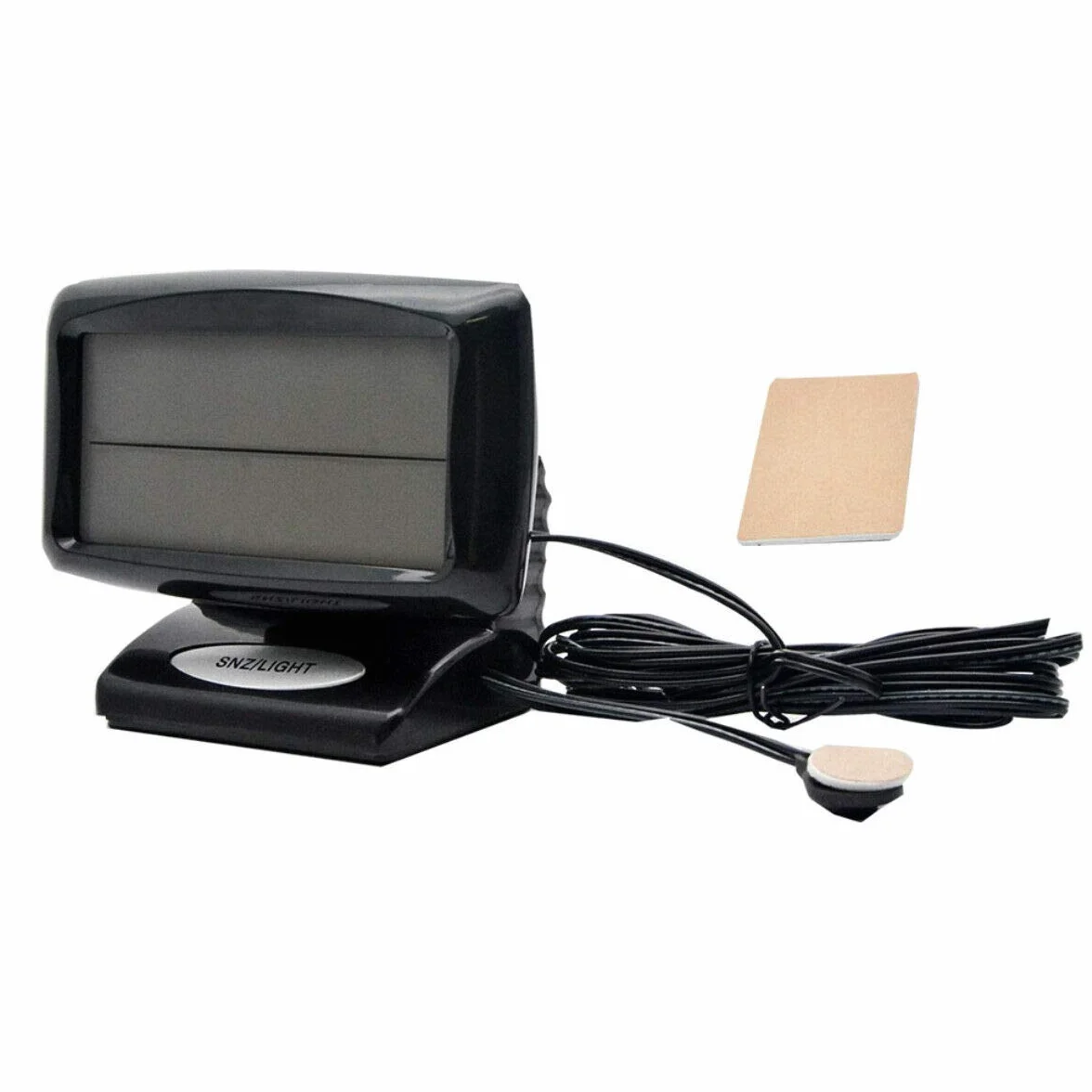 Riloer Thermomètre d'horloge de voiture, Horloge voiture numérique 2 en 1 et Themp avec écran LED pour voiture intérieur extérieur maison