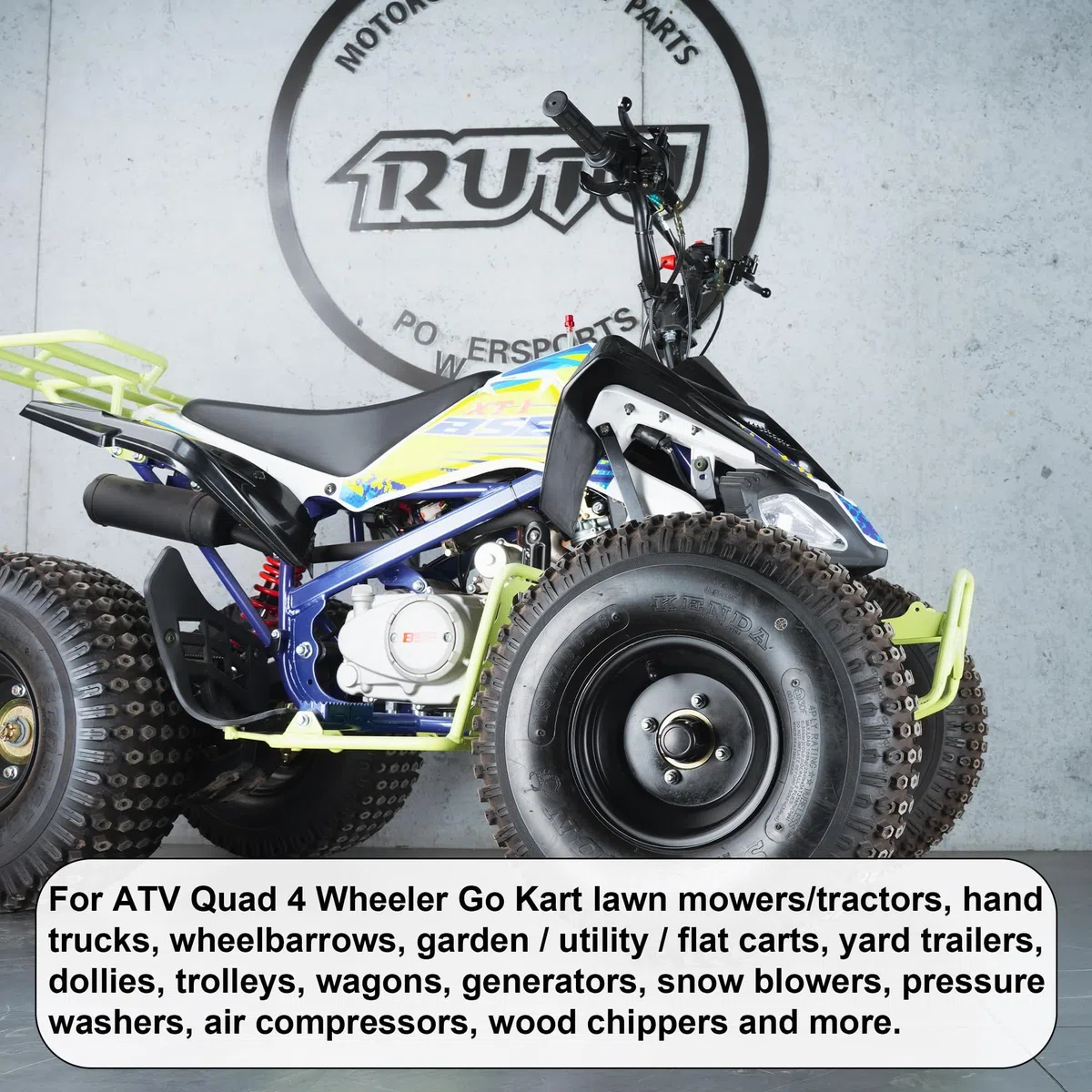 RUTU 18x8.50-8 18x9.50-8 chambre à air avec TR-13 soupape droite tige pour VTT Quad 4 roues Go Kart tracteur à gazon souffleuse à neige voûte de Golf remorque de jardin tondeuse à gazon lourde