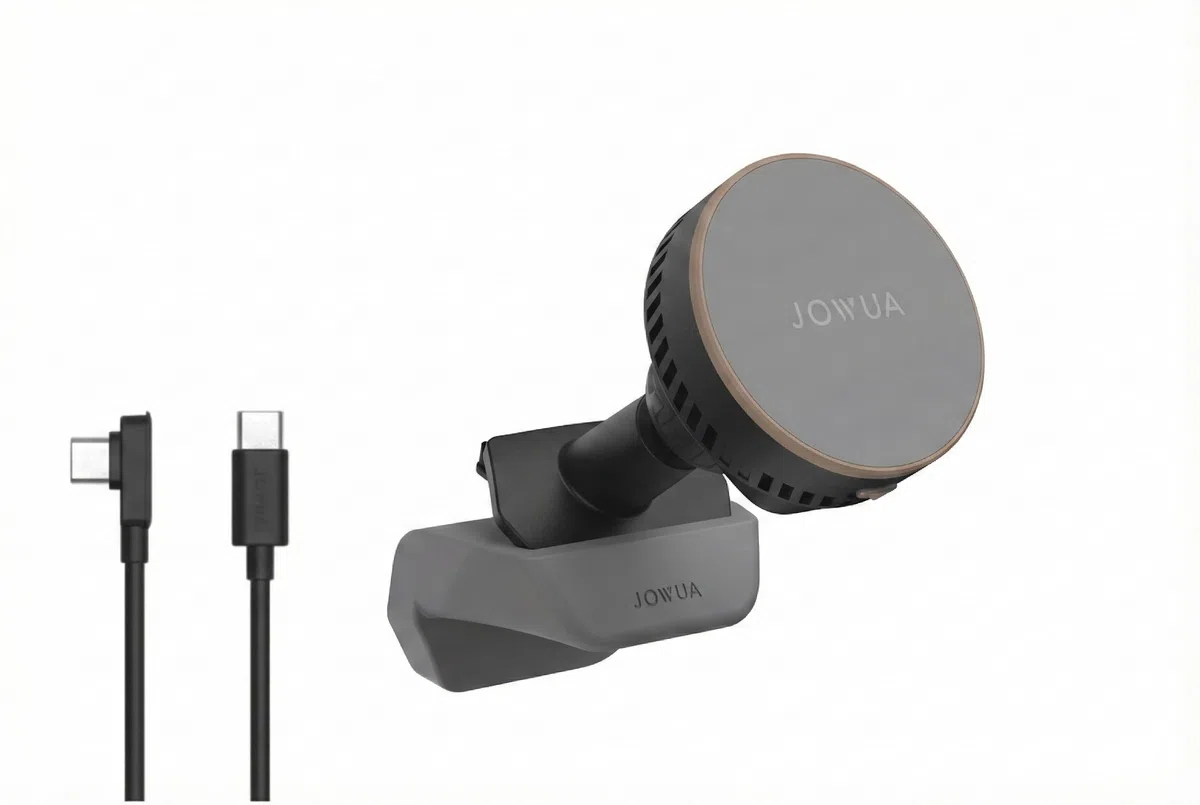 Jowua Support magnétique de Refroidissement Actif pour Grille d'aération (modèle 3 Highland et modèle Y Juniper) Compatible avec Magsafe, Chargement sans Fil