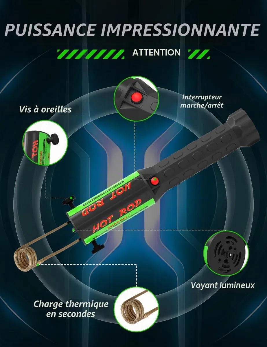 Solary Appareil de chauffage par induction automobile pour le retrait de vis - 1200W, 220V Dévisseur d'écrous pour desserrer les vis rouillées, Chauffage par induction avec 3 bobines