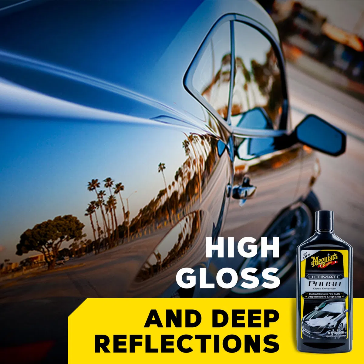 Meguiar's G19216EU Crème polish lustrante Ultimate - Lustrant Protection UV - Brillant Longue Durée - Polish Voiture - 473ml