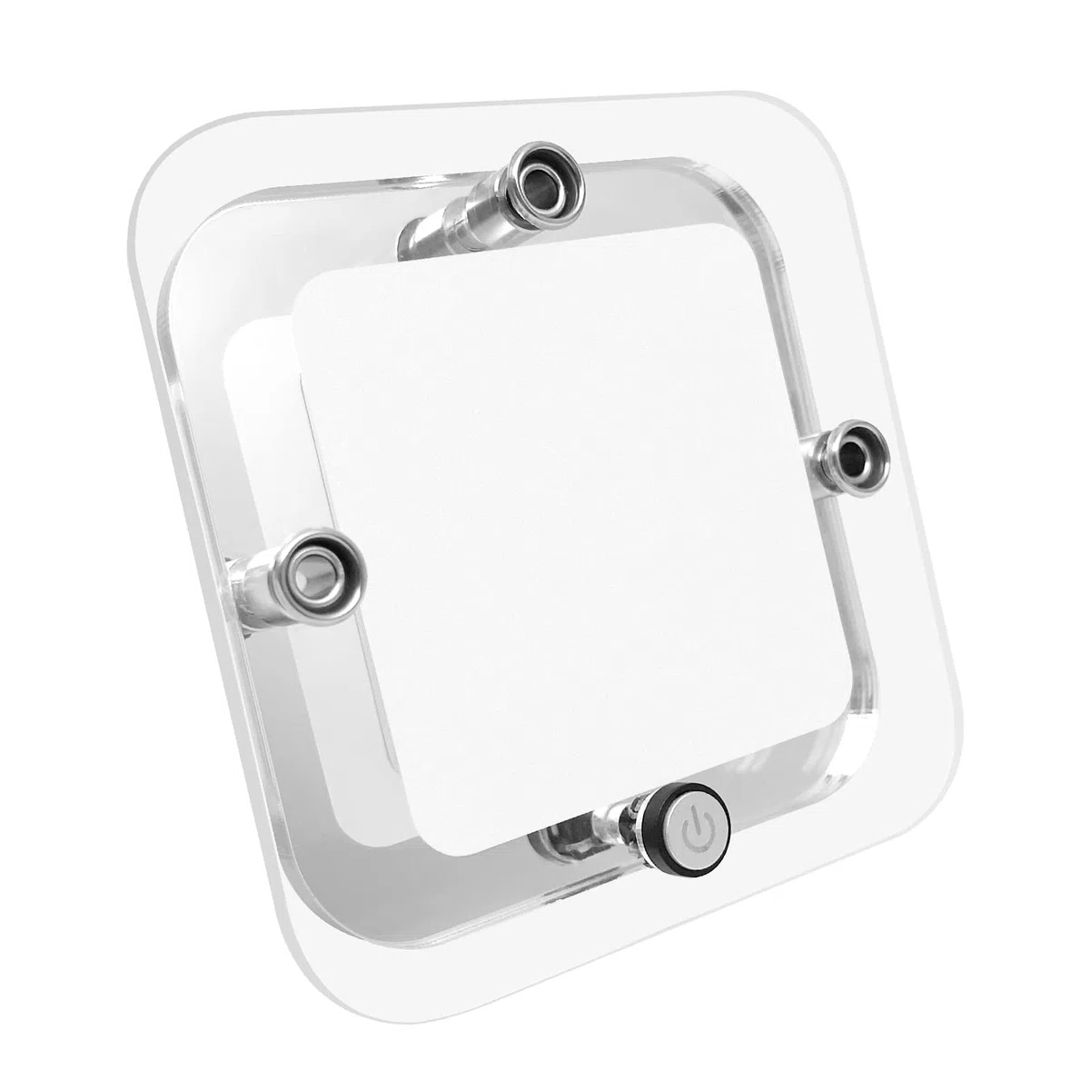 Dream Lighting Éclairage LED 12V pour Camping Car, 9X9CM 1,8W Lumière Chaude 3000K, Lampe 12v avec Interrupteur pour Camping Car RV Bateau Fourgon Aménagé Design en Acrylique