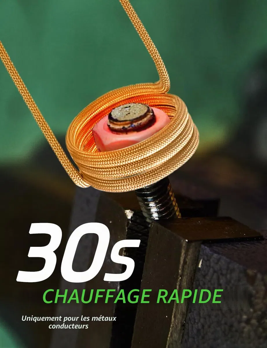 Solary Appareil de chauffage par induction automobile pour le retrait de vis - 1200W, 220V Dévisseur d'écrous pour desserrer les vis rouillées, Chauffage par induction avec 3 bobines