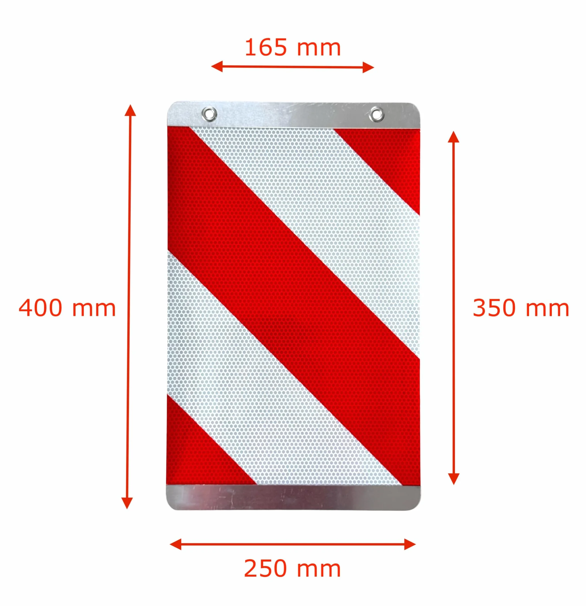 MelTruck 1 x ensemble de drapeaux d'avertissement pour tableau de bord de chargement avec support en aluminium
