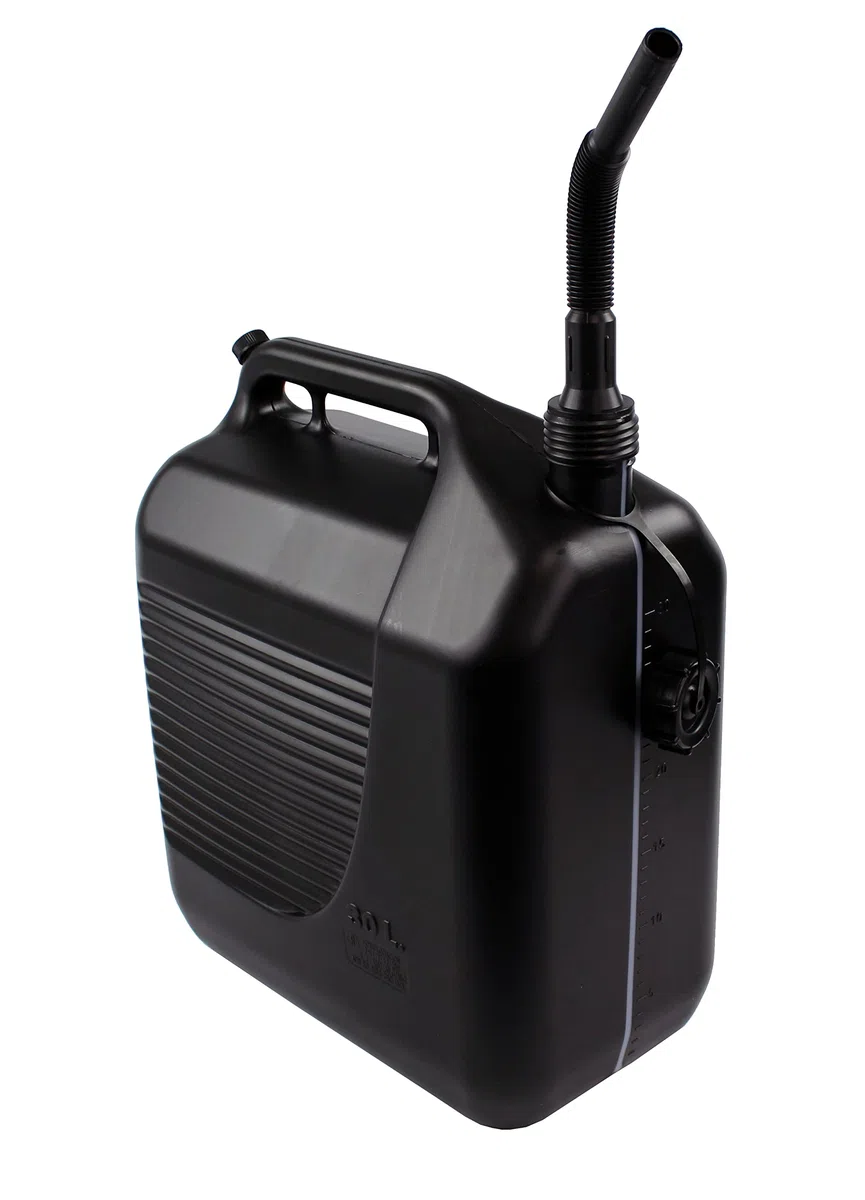 Tayg Bidon 30 litres homologué avec canule et bande de mesure, noir, 604072