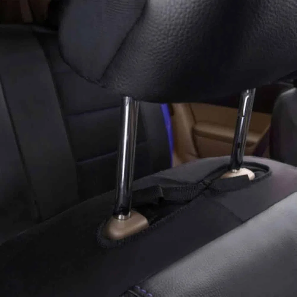 2pcs Housses Siège Avant Voiture pour Renault Kangoo II 2007-2021, Cuir PU Housse Siege Respirant Coussins Couvre Protection Sièges Accessoires,A/Black
