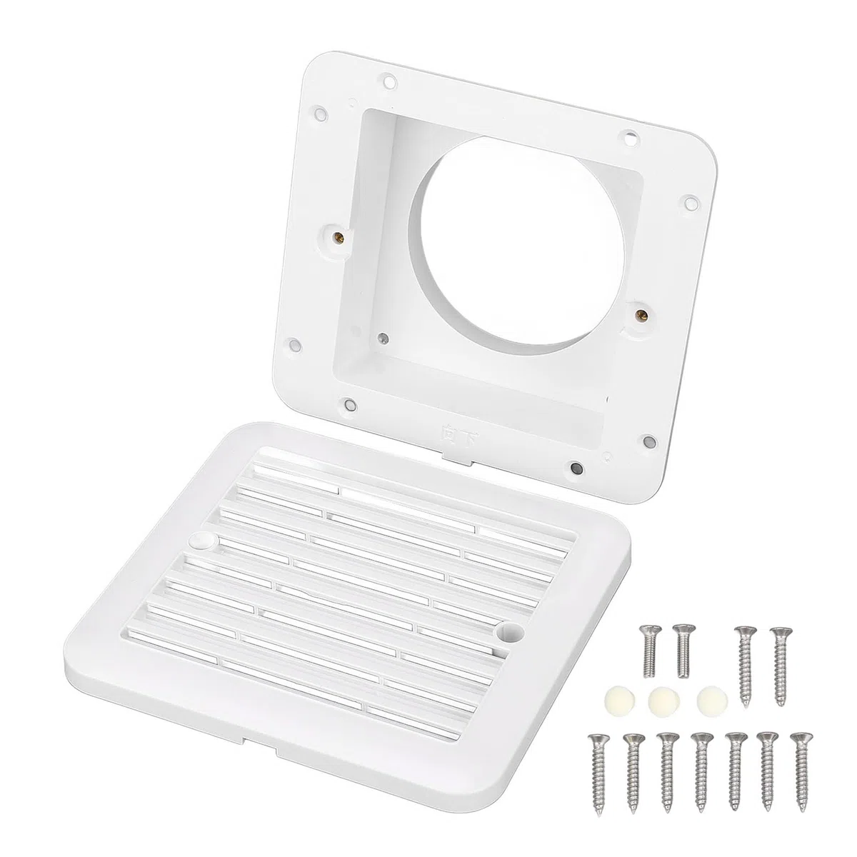 Luocute Grille de Sortie d'air pour Camping-Car, Grille D'aération Latérale Résistante à l'eau pour Camping-Cars, Camping-Cars, Bateaux, Yachts, échange d'air Rapide pour Cuisines,
