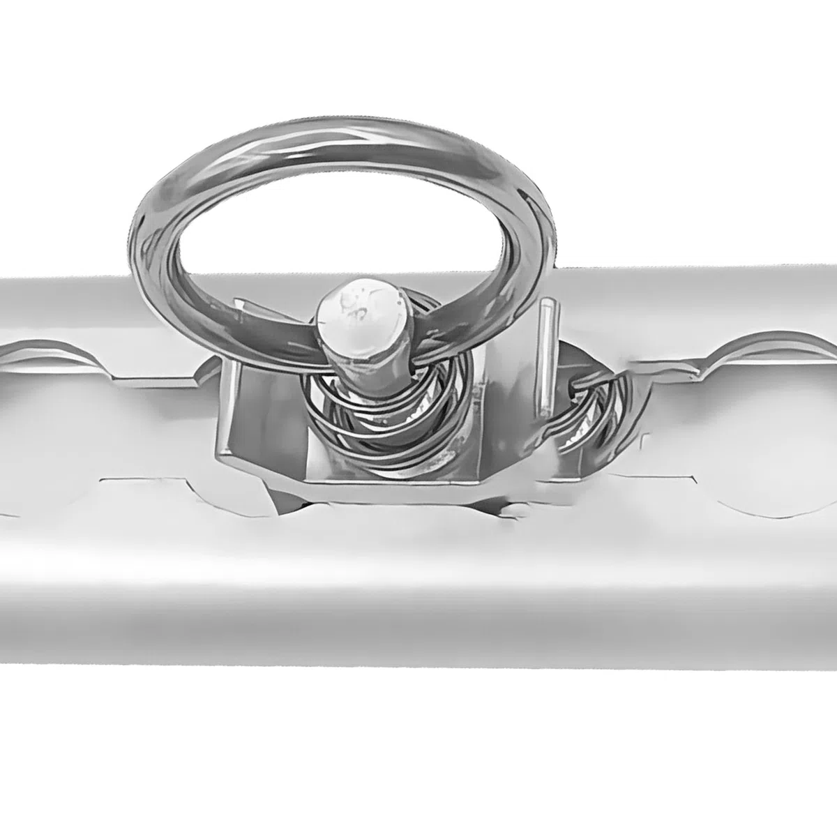 Lot de 2 rails d'aviation en aluminium semi-circulaires avec 4 embouts et 2 œillets d'arrimage, rails d'arrimage, 30 cm pour remorque, voiture, camping-car, camping-car