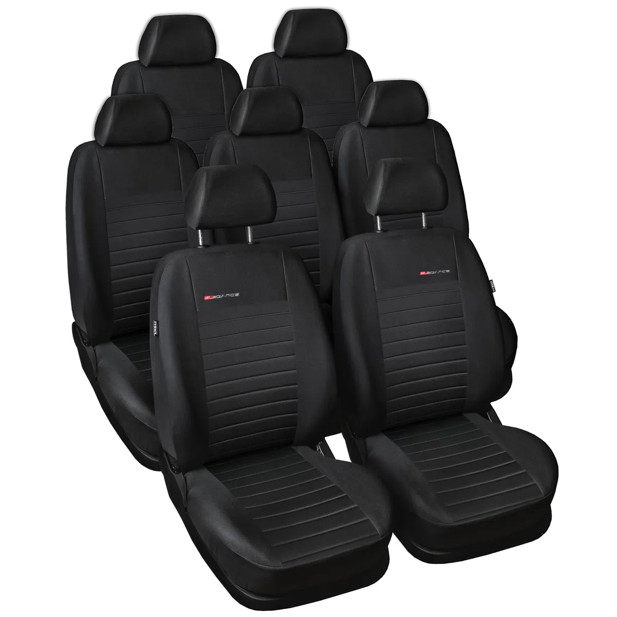 MOTOS Housse Siege Voiture Personnalisée pour Renault Trafic II 2001-2014, Protection de siège de Voiture avec système de Coussins gonflables Actifs, idéale pour Les conducteurs, matériau à Trois Cou