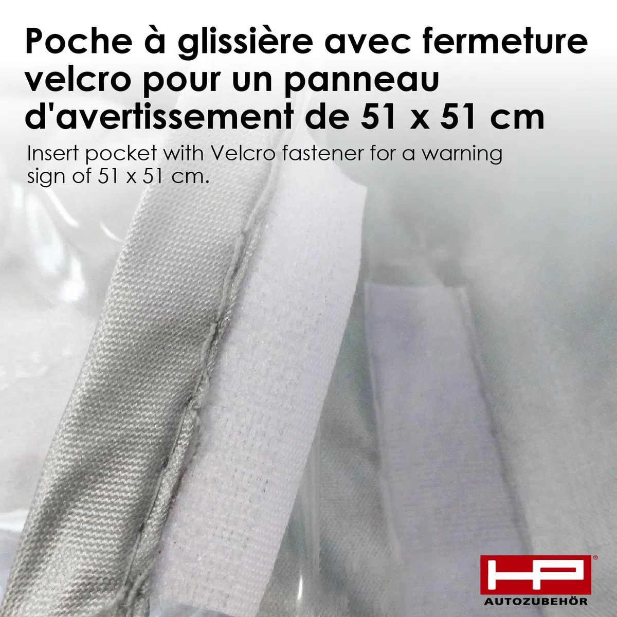 HP Autozubehör 18158 Housse de vélo avec Poche pour Tableau d'avertissement Argenté