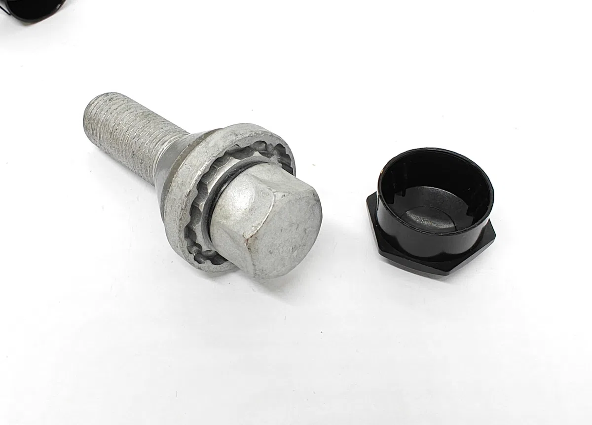 Cache-écrous de roue pour Volvo S60 S80 S90 V60 V90 XC40 XC60 XC90 POLESTAR (grand type, noir)