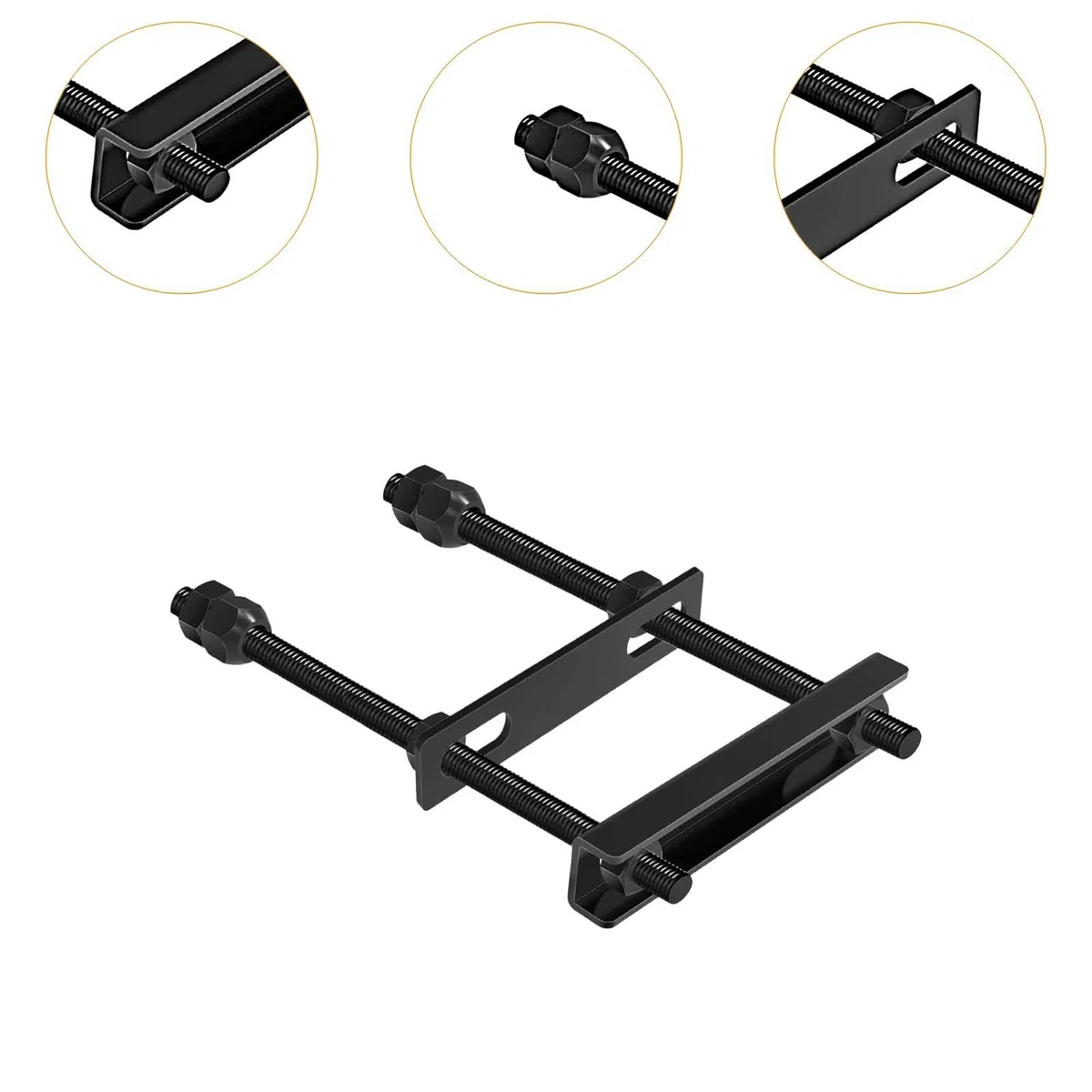 Support de Roue de Secours pour Remorque, Fixation Universelle en Métal, Robuste, Pratique et Utile, Fixation de Roue de Secours pour Remorque et Bateau