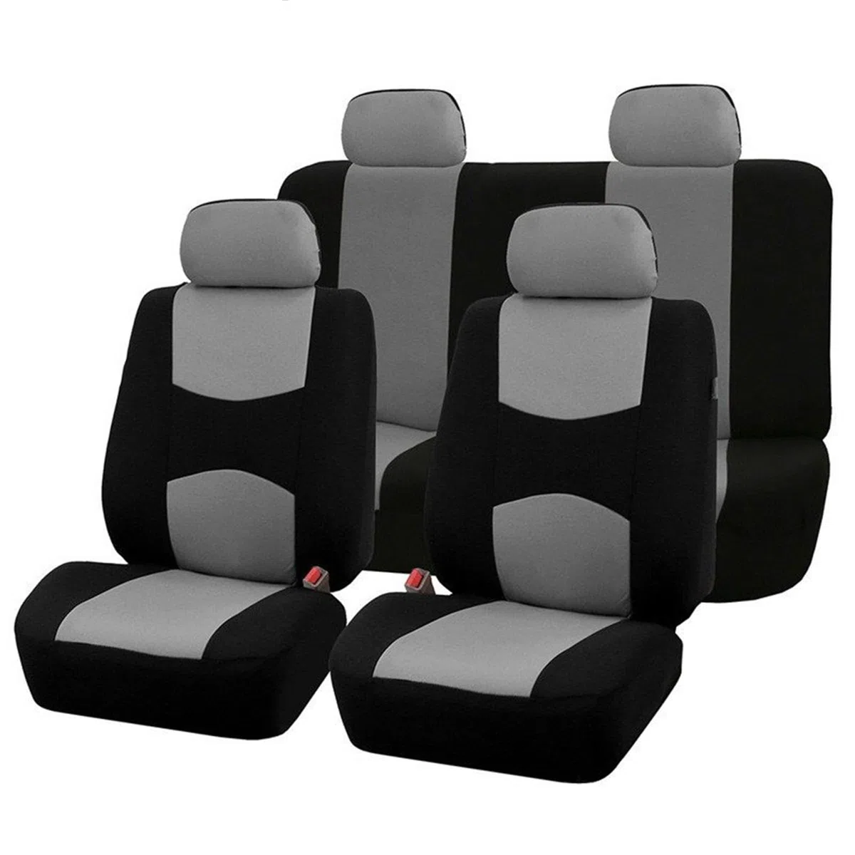 Housses Siège Auto Housse Siège Voiture Auto pour Peugeot 106 107 205 206 207 208 301 306 307 308 309 405 406 407 408 508 607 807 2008 Housses de Siège (Couleur : FK-Grey)