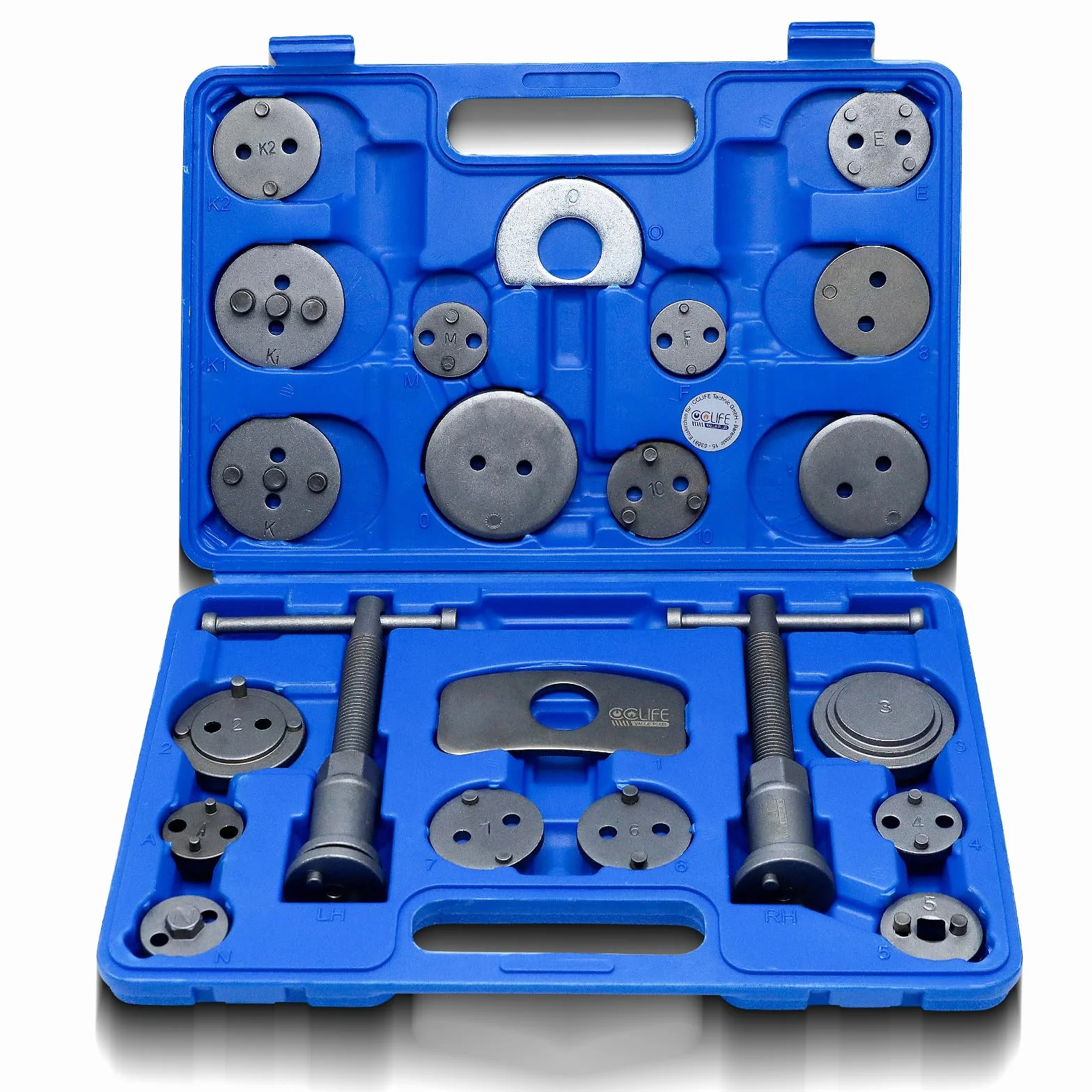 CCLIFE Repousse Piston Frein arriere 22 pièces pour remplacement de disque Outil et adaptateurs