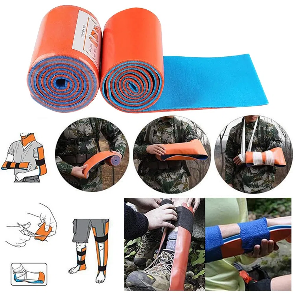 46 Pièces Trousse de Secours Complete, Kit Premier Secours, Trousse de Secours Militaire, Trousse Premier Secours, Medical Survival Compact Kit Box Pour la Maison La Voiture Camping Randonnée