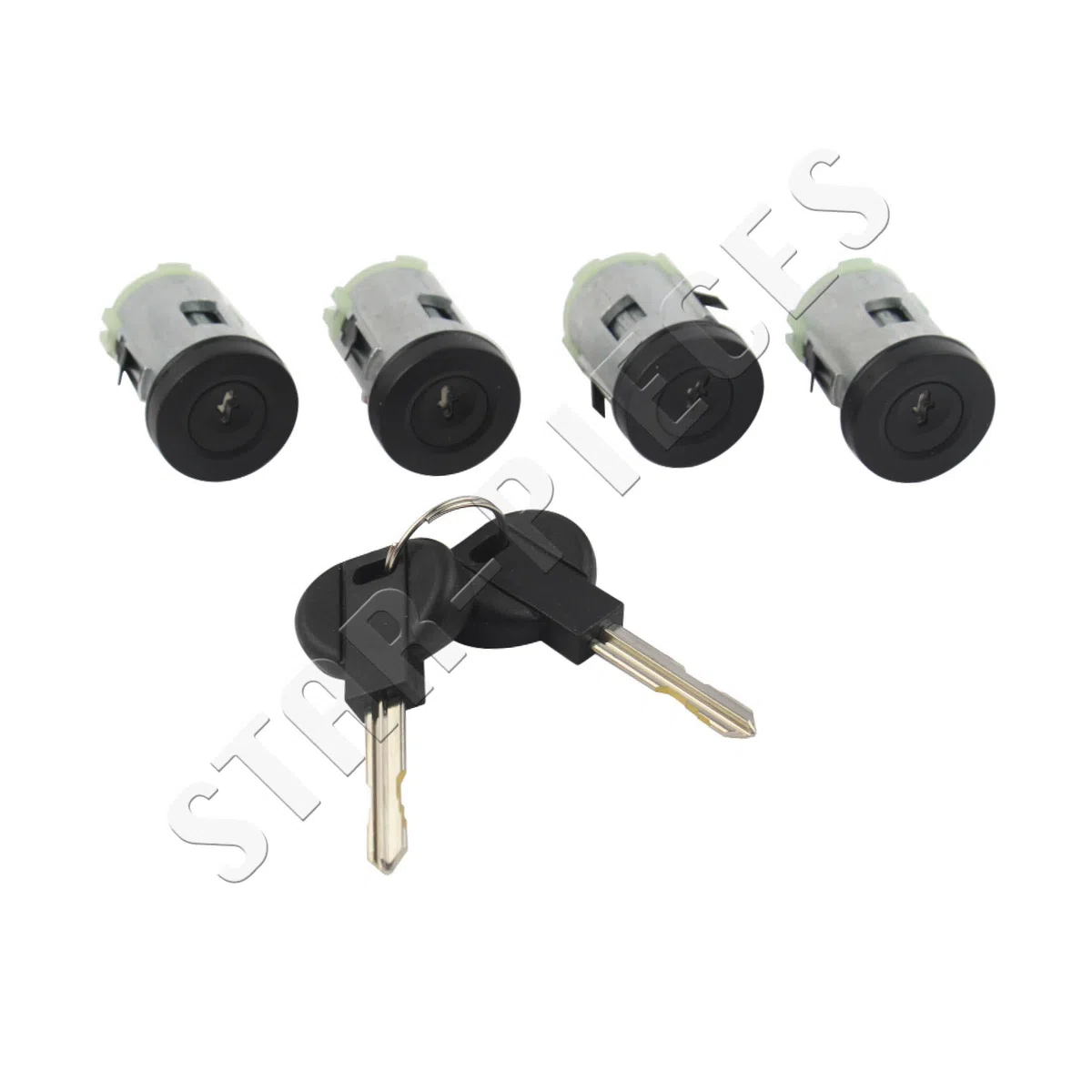 STARKIT PERFORMANCE 4 serrures de porte compatibles pour Expert 1, 806, Jumpy 1, Scudo, Evasion, Ulysse, Zeta (1994-2006) Barillets + double de clés | 9170AY, 4162C9