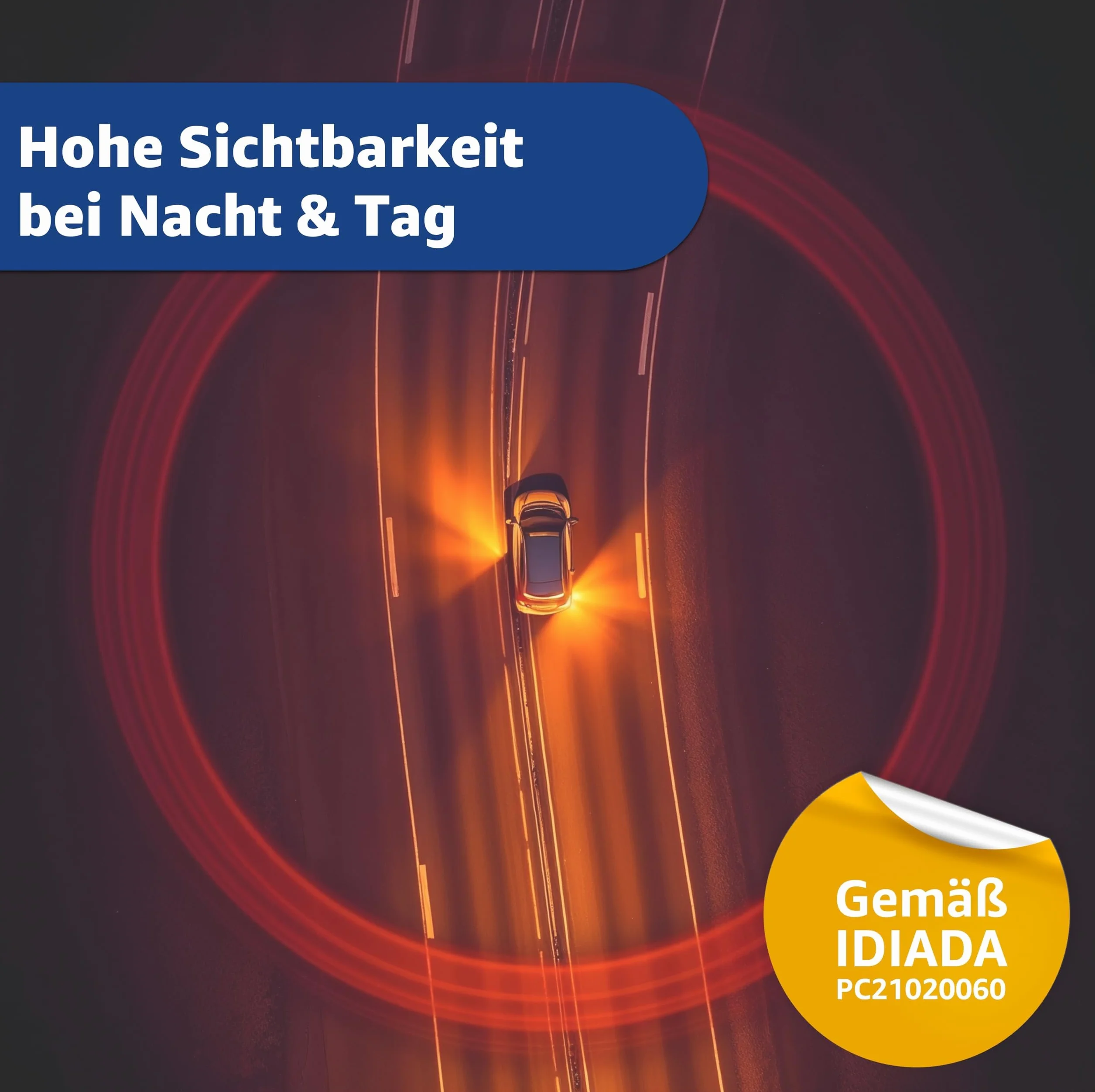 V16 Lampe d’avertissement – Auto & voiture – Homologation UE IDADA 21020060 – Triangle de signalisation 2026