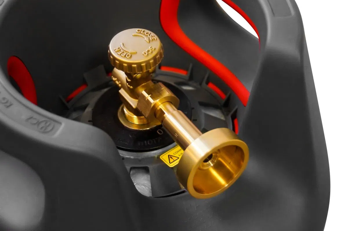 Adaptateur de bouteille de gaz LPG GPL 21,8 mm pour remplir les bouteilles de gaz vides en France, Italie, Allemagne de l'Est, Suède, Balkans, Europe de l'Est
