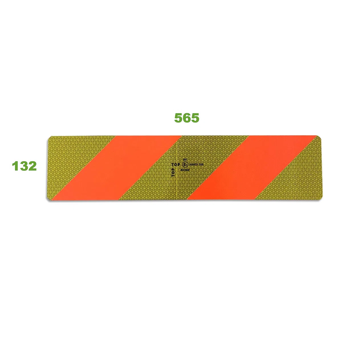 Lot de 2 panneaux réfléchissants pour arrière de véhicule - 565 x 132 mm - ECE - 70.01 - Aluminium - Pour camions et plus