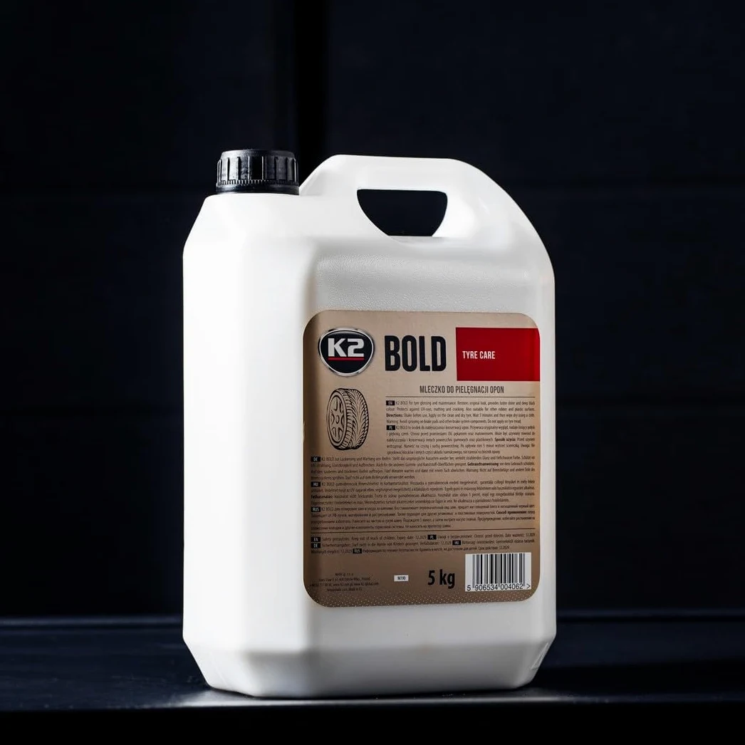 K2 Bold for Trucks and Cars Mousse de Polissage Brillant pour pneus en Caoutchouc 5 l