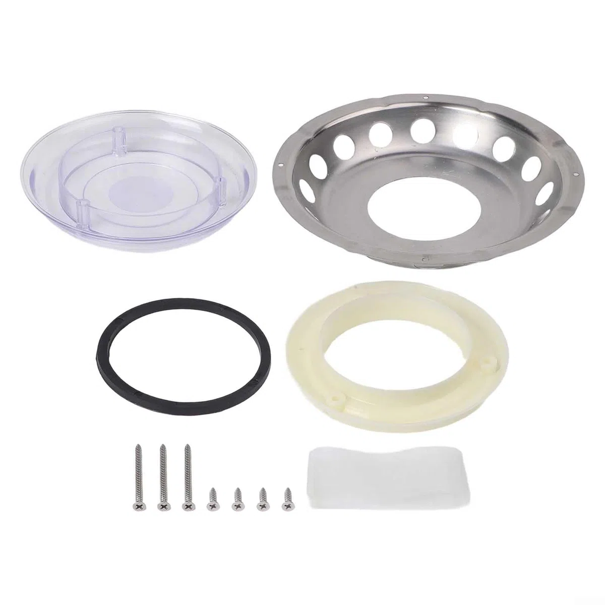 Grille d'aération ronde en acier inoxydable pour bateau (23 cm) avec fixation à vis - Matériel résistant pour yachts et caravanes - 9 en 1
