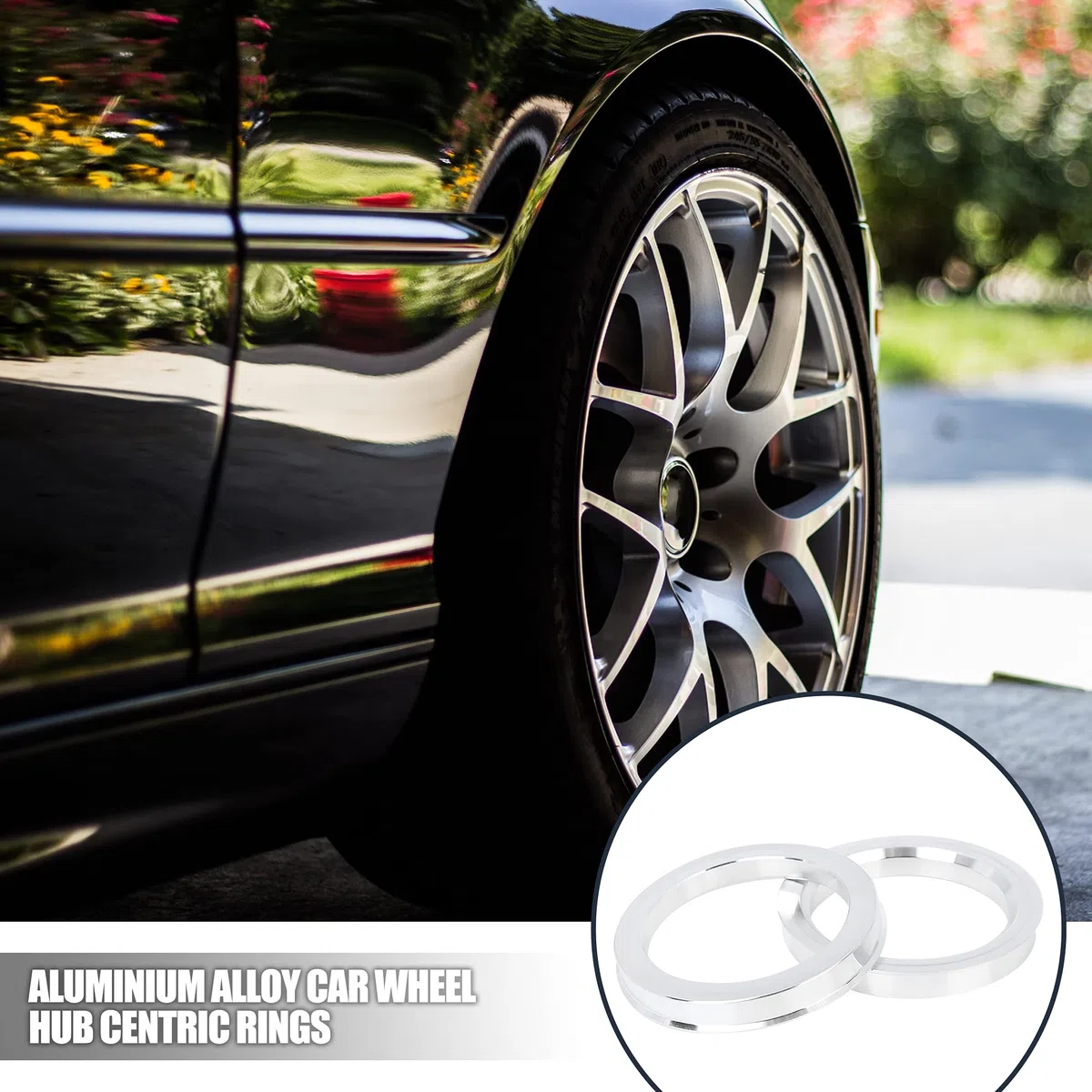 X AUTOHAUX 4X Anneaux De Centrage 73.1-57.1mm Alliage Aluminium Voiture | Profondeur: 10mm, Élimine Les Vibrations, Ajustement Précis, Usinage De Précision, Convient Pour La Plupart Des Véhicules