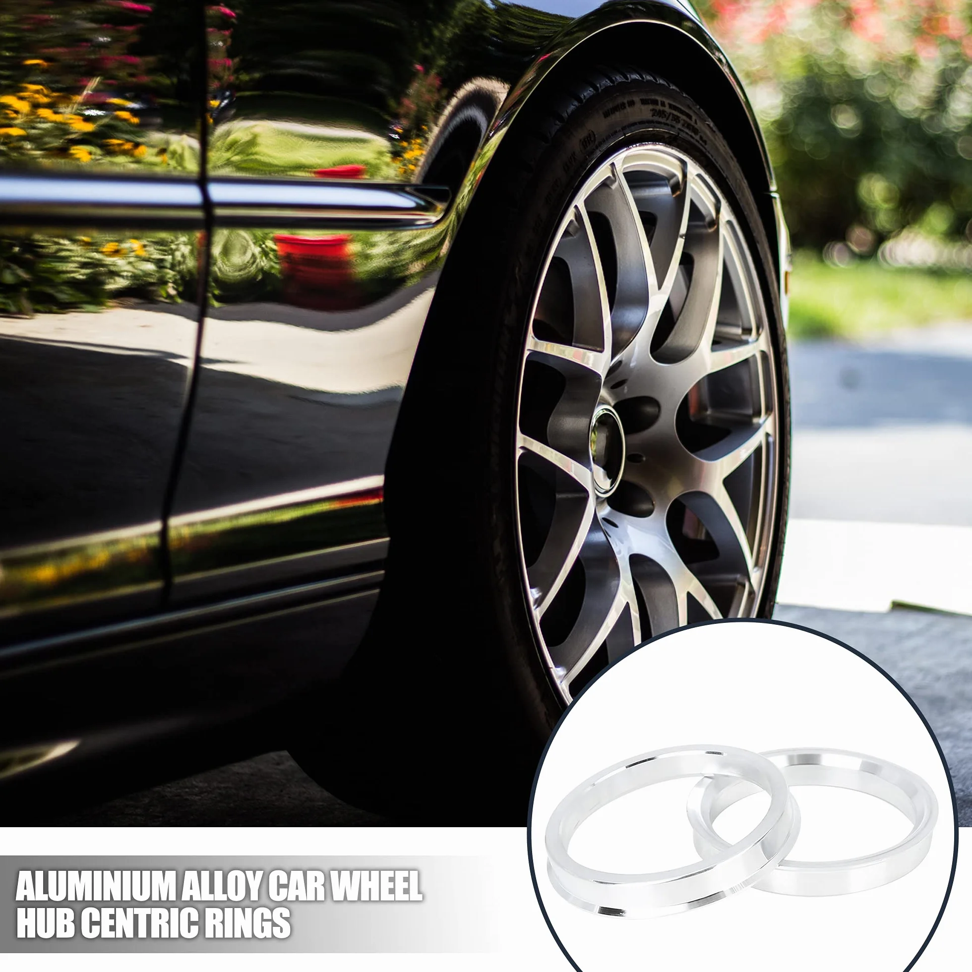 X AUTOHAUX Lot De 4 Bagues De Centrage 57.1-66.6Mm Pour Voiture | Pour Installation Entre Moyeu Et Roue, Élimine Vibrations, Profondeur 10mm, Ajustement Précis