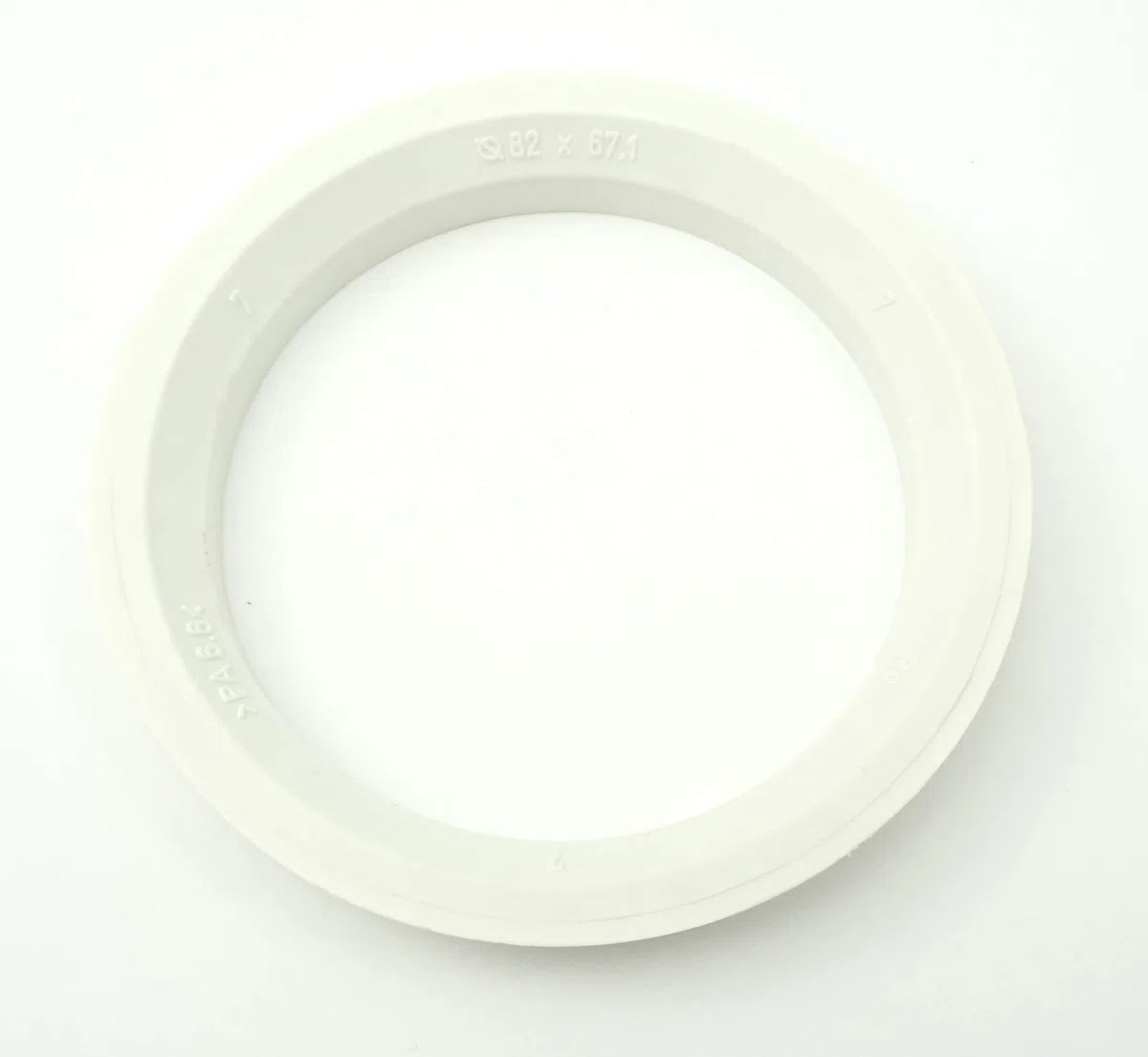 4 bagues de centrage 82,0-67,1/82 sur 67,1 blanc pur pour automobile