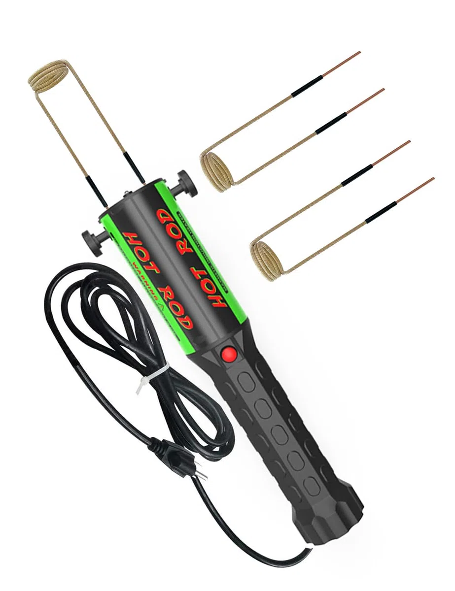 Solary Appareil de chauffage par induction automobile pour le retrait de vis - 1200W, 220V Dévisseur d'écrous pour desserrer les vis rouillées, Chauffage par induction avec 3 bobines