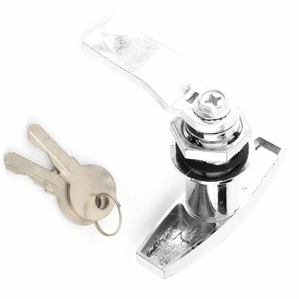 Serrure Porte De Garage Basculante,Serrure En T,Fixation Arriere Poignee,Serrure De Poignée En T Fixation Arrière Serrure En Forme De T Camion Boîte À Outils T Lock