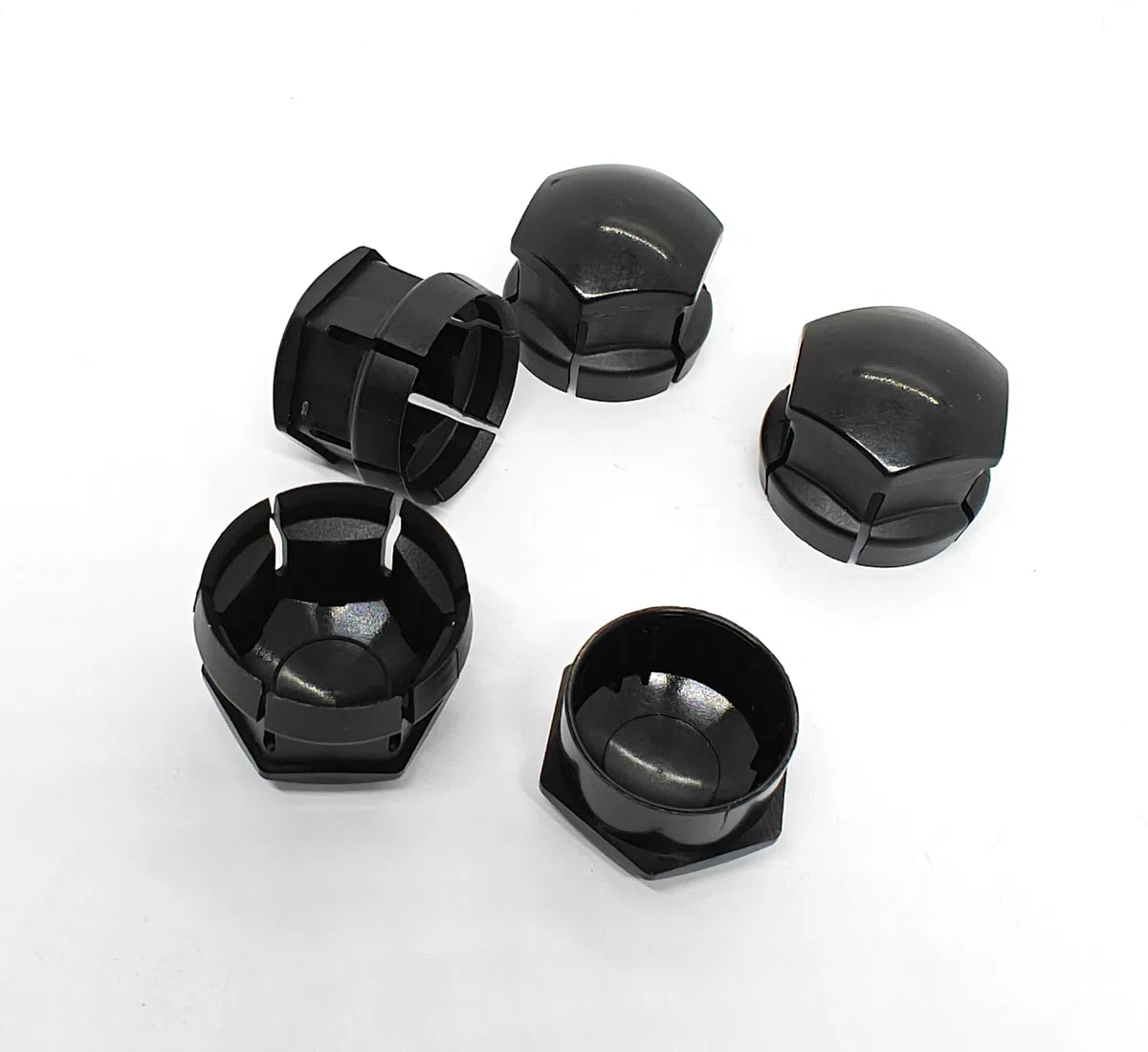 Cache-écrous de roue pour Volvo S60 S80 S90 V60 V90 XC40 XC60 XC90 POLESTAR (grand type, noir)