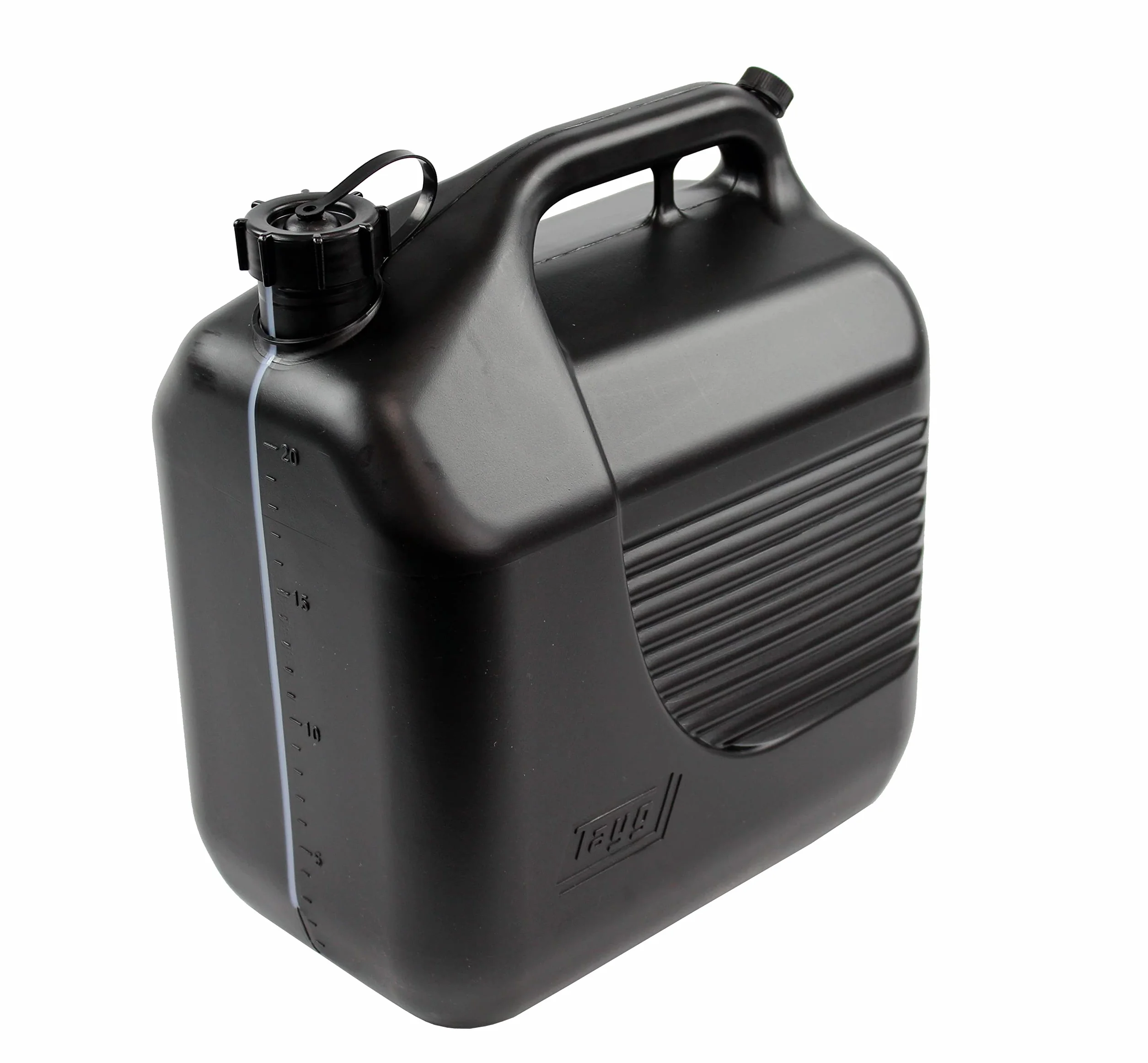Tayg Bidon 20 litres homologué avec canule et bande de mesure, noir, 603075