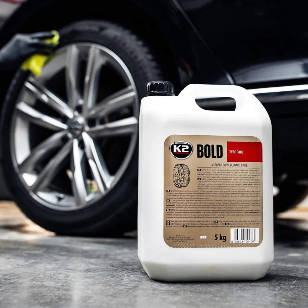 K2 Bold for Trucks and Cars Mousse de Polissage Brillant pour pneus en Caoutchouc 5 l