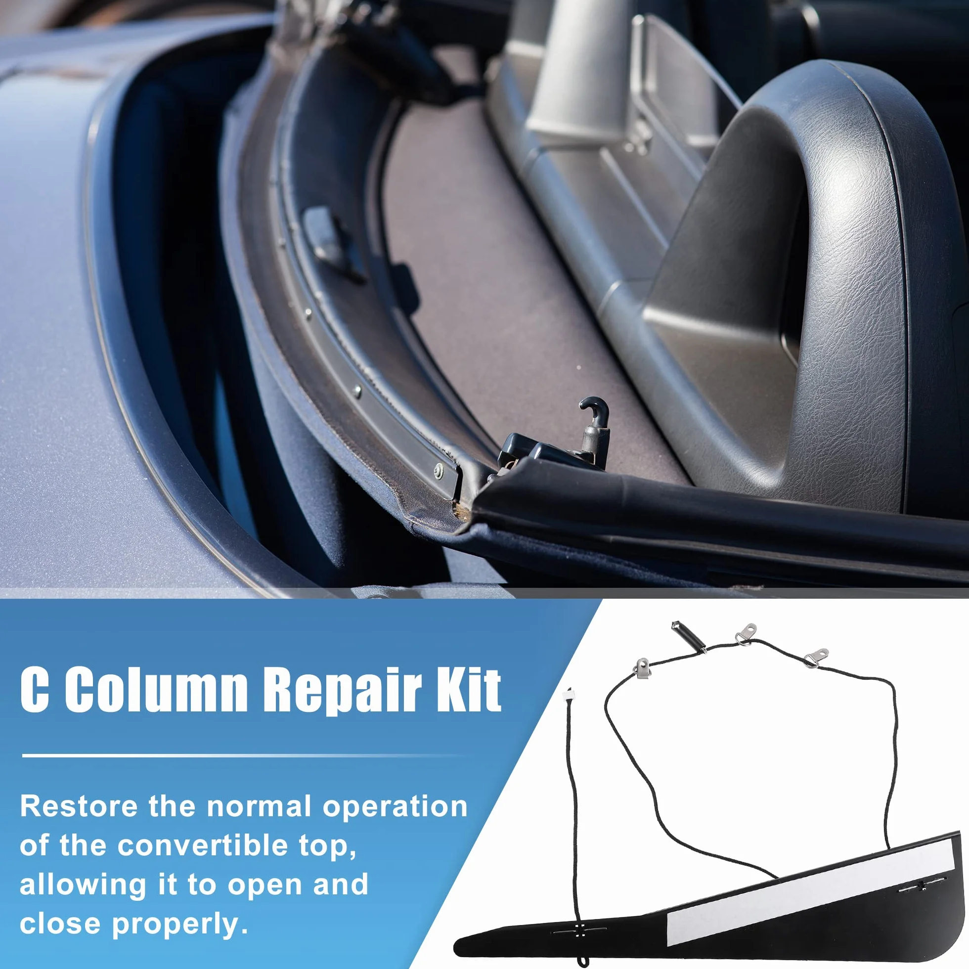 X AUTOHAUX Convertible Top C Colonne RePaire Kit Remplacement 54-31-7-135-351