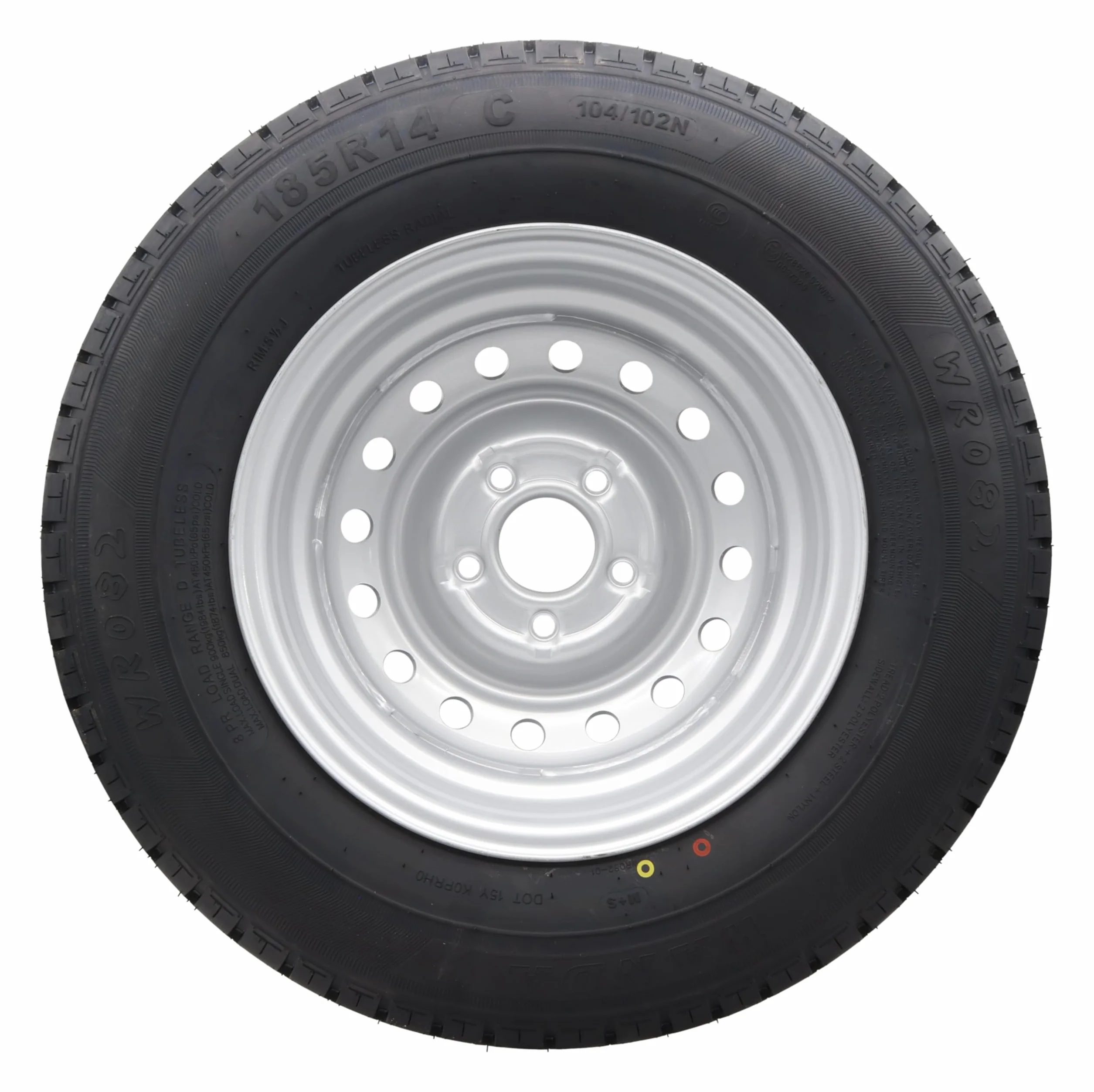Roue complète 185R14C 112 x 5 900 kg 14" 185/14 R 14 C