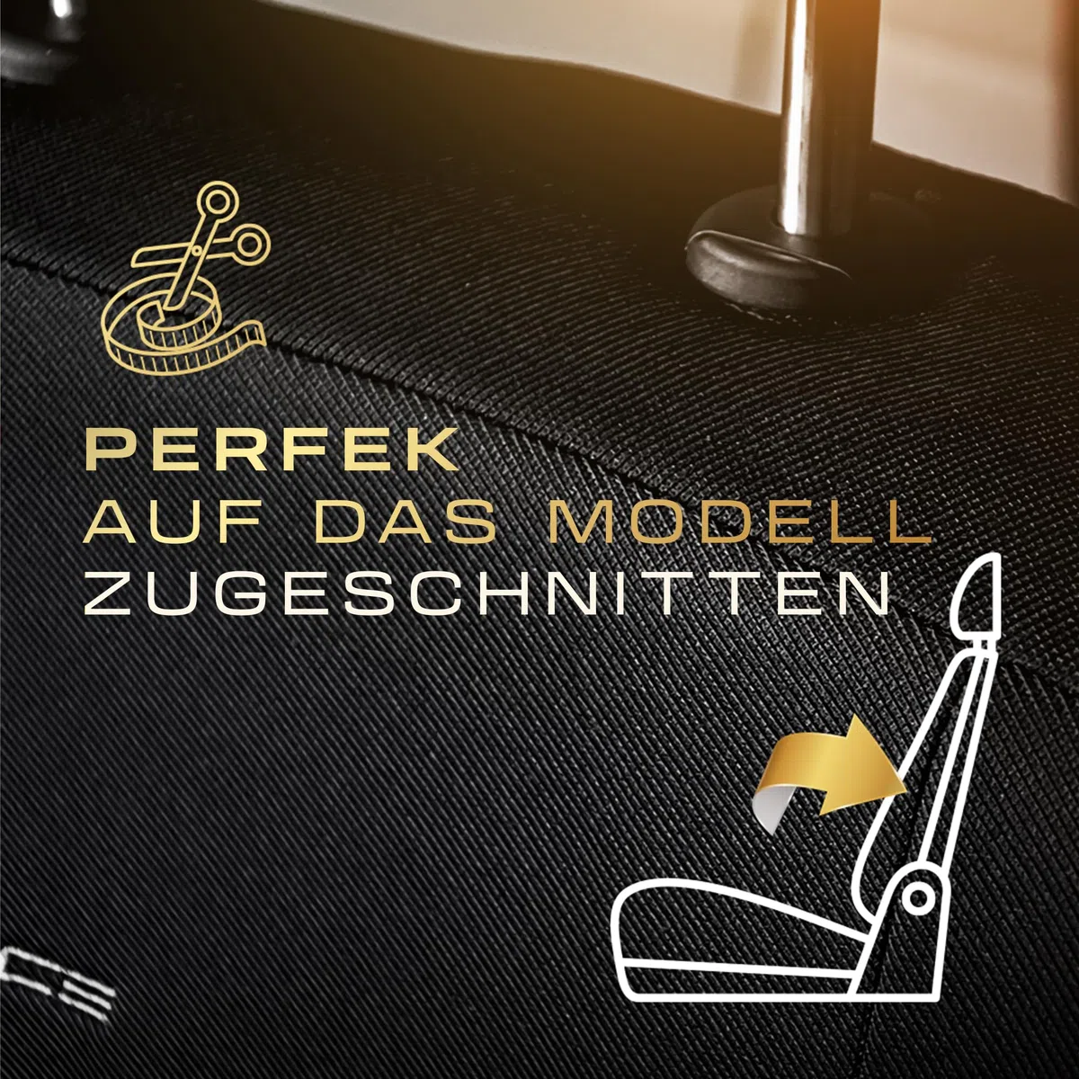 MOTOS Housse Siege Voiture Personnalisée pour Renault Trafic II 2001-2014, Protection de siège de Voiture avec système de Coussins gonflables Actifs, idéale pour Les conducteurs, matériau à Trois Cou