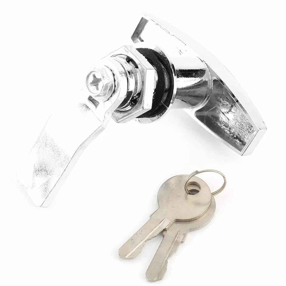 Serrure Porte De Garage Basculante,Serrure En T,Fixation Arriere Poignee,Serrure De Poignée En T Fixation Arrière Serrure En Forme De T Camion Boîte À Outils T Lock