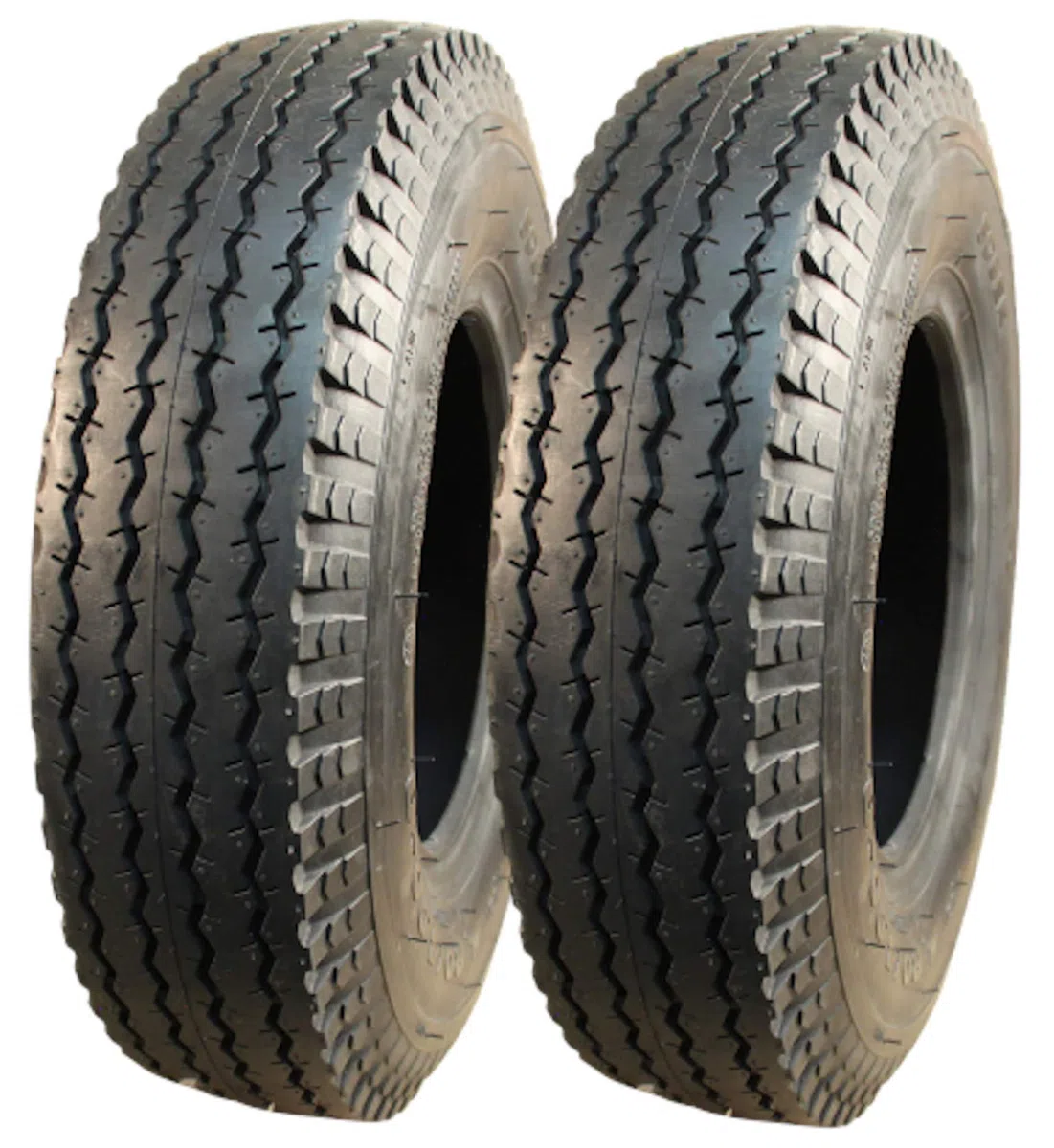 S ATOPolyjet Lot de 2 pneus de remorque 4,80/4,00-8, S-6003, 6 PR, TL tubeless, 71 M, capacité de charge 340 kg par pneu, 130 km/h max., rouge, blanc