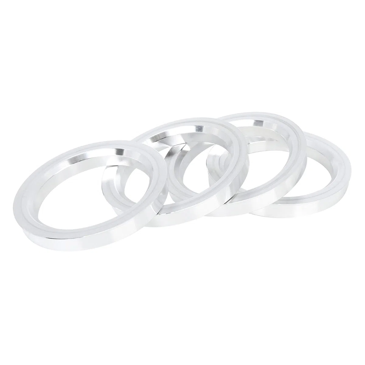 X AUTOHAUX 4X Anneaux De Centrage 73.1-57.1mm Alliage Aluminium Voiture | Profondeur: 10mm, Élimine Les Vibrations, Ajustement Précis, Usinage De Précision, Convient Pour La Plupart Des Véhicules