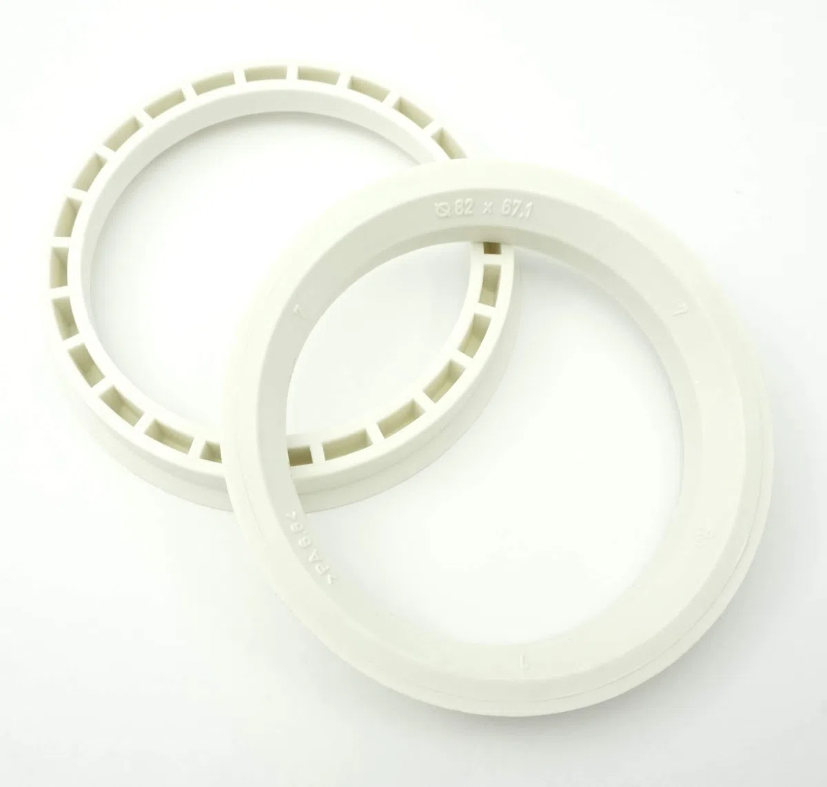 4 bagues de centrage 82,0-67,1/82 sur 67,1 blanc pur pour automobile