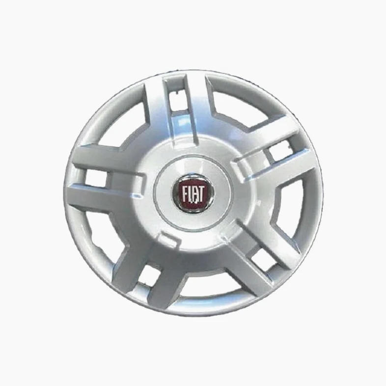 Kit de 4 enjoliveurs adaptables - pour Fiat DUCATO modèle 2009 (Logo Rouge) - diamètre 15" - Non d'origine