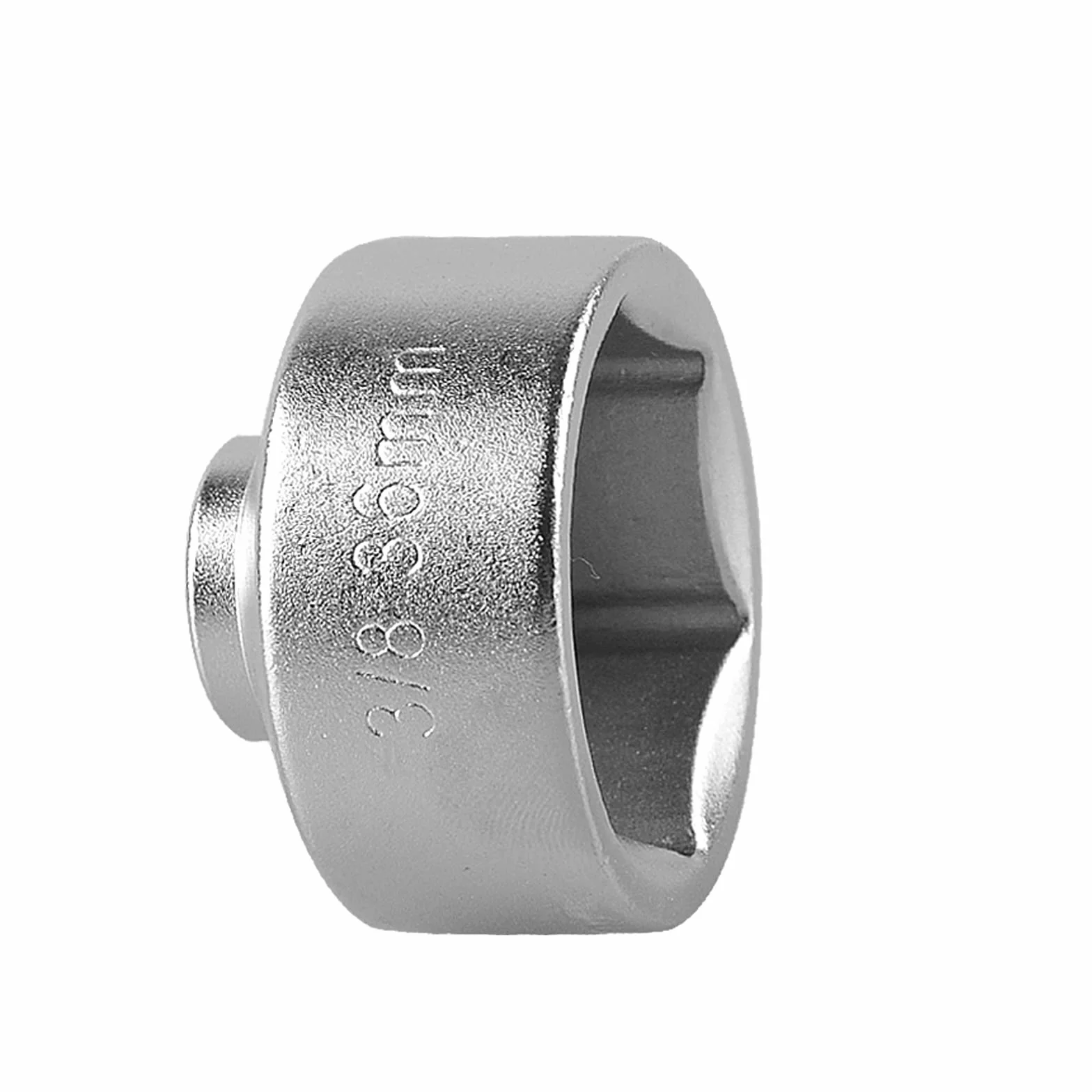 DAYUAN Lot de 5 douilles clés de démontage pour filtre à huile carré 3/8" Cr-V 24,27,32,36,38 mm 6 points
